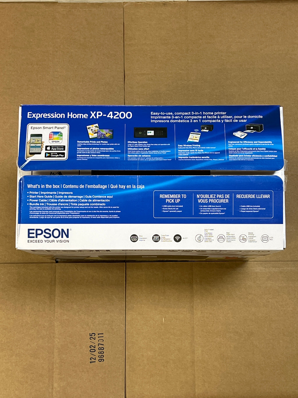 Epson Expression Home XP-4200 All-in-One Inkjet Printer - New In Box