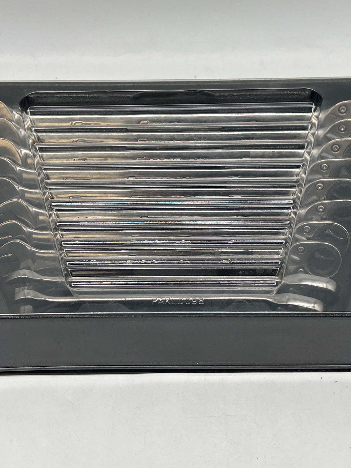 Snap-On SOXRRM710A 10-Piece 10-19mm Reversible Metric Ratcheting Wrench Set Silver - Used