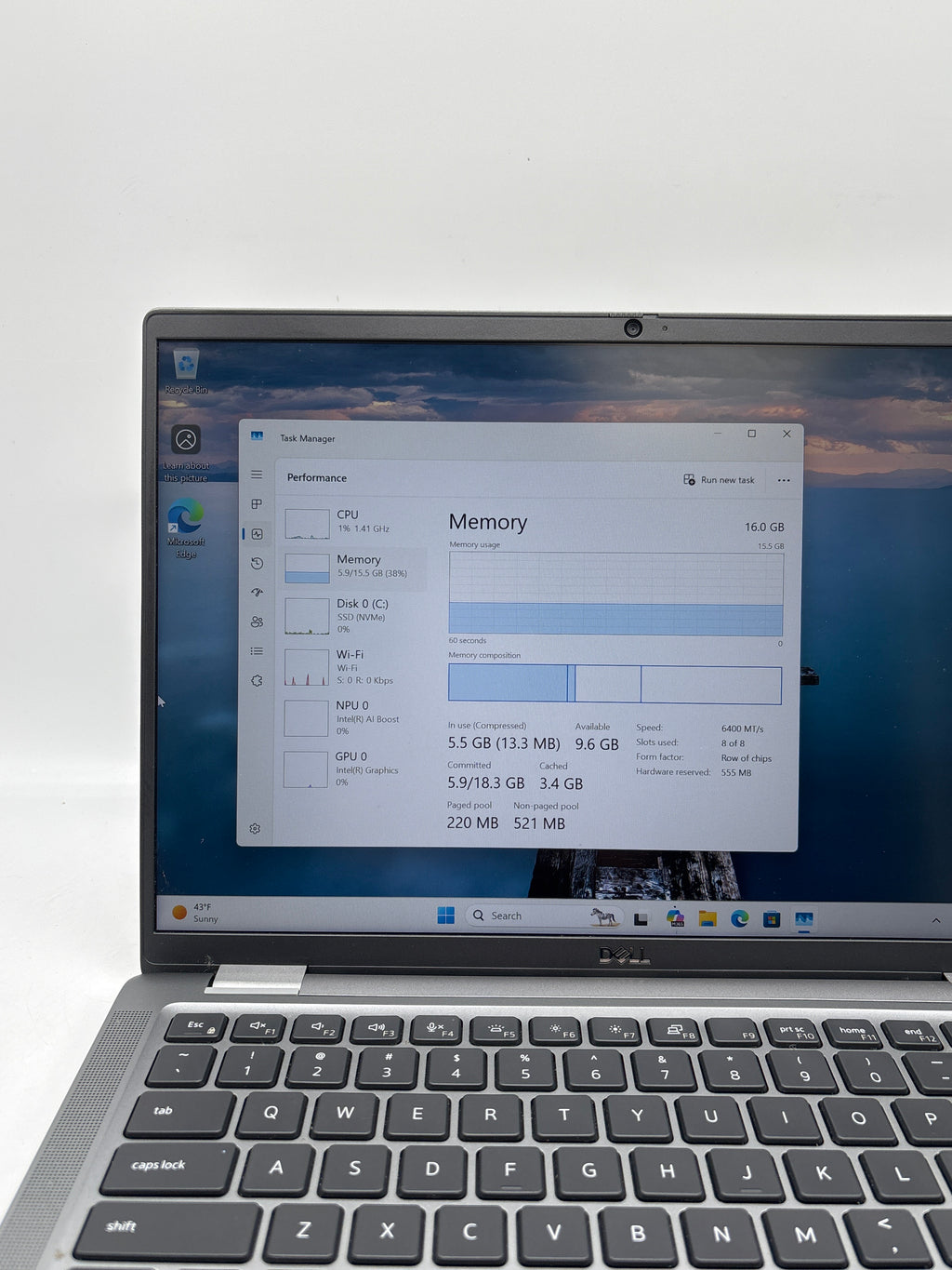 Dell Latitude 7450 14 inch Ultra 7 155U 16GB RAM 512GB SSD Silver - Used