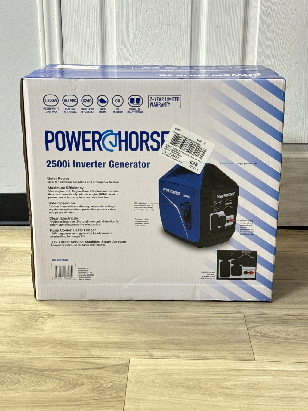 Powerhorse 2500i Portable Inverter Generator 2500W Gas Powered - New