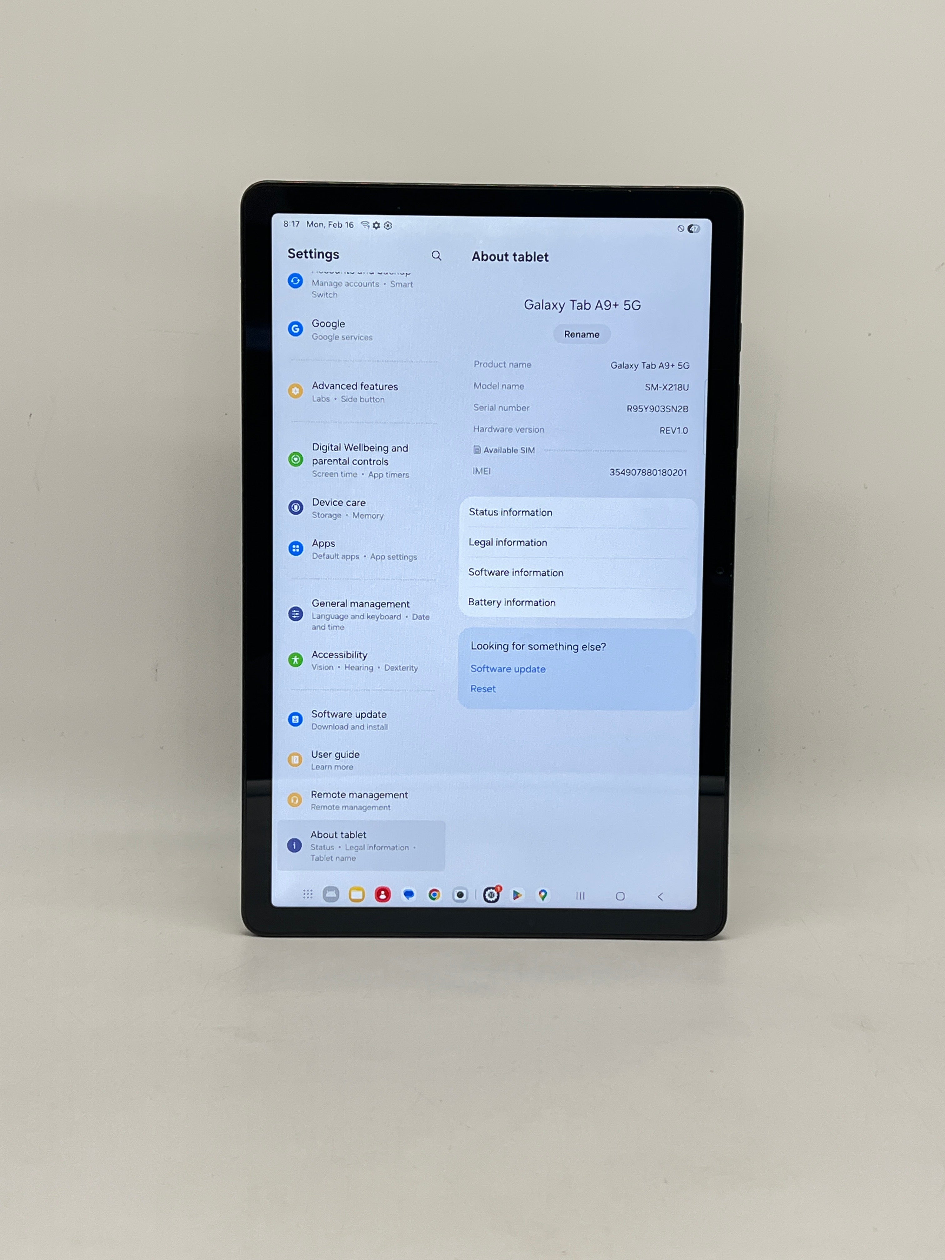 Samsung Galaxy Tab A9+ 5G SM-X216B 64GB Straight Talk - Used