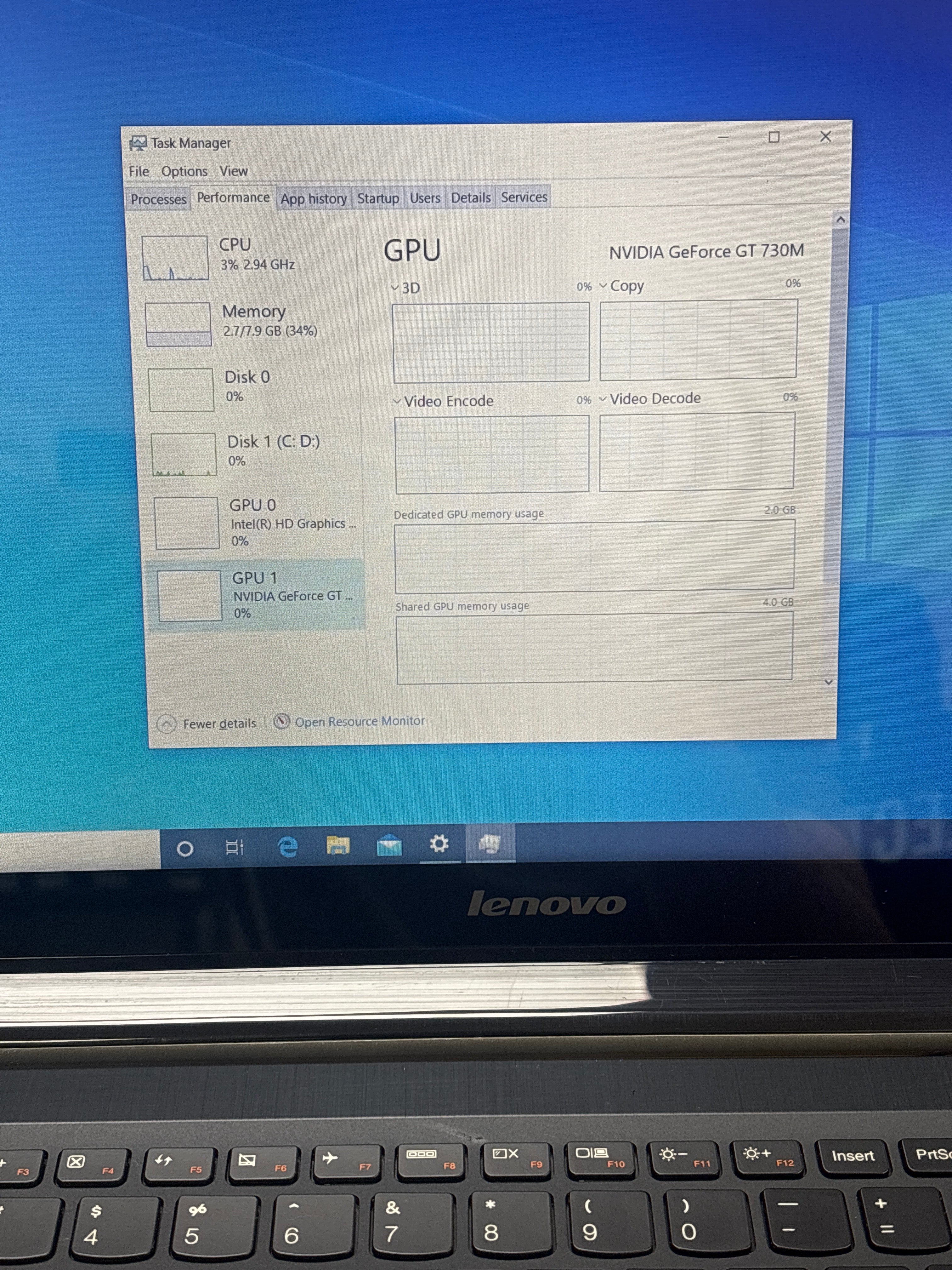 Lenovo IdeaPad U530 Touch i7-4510U 8GB RAM 1TB HDD GT 730M - For Parts (Read DESC)