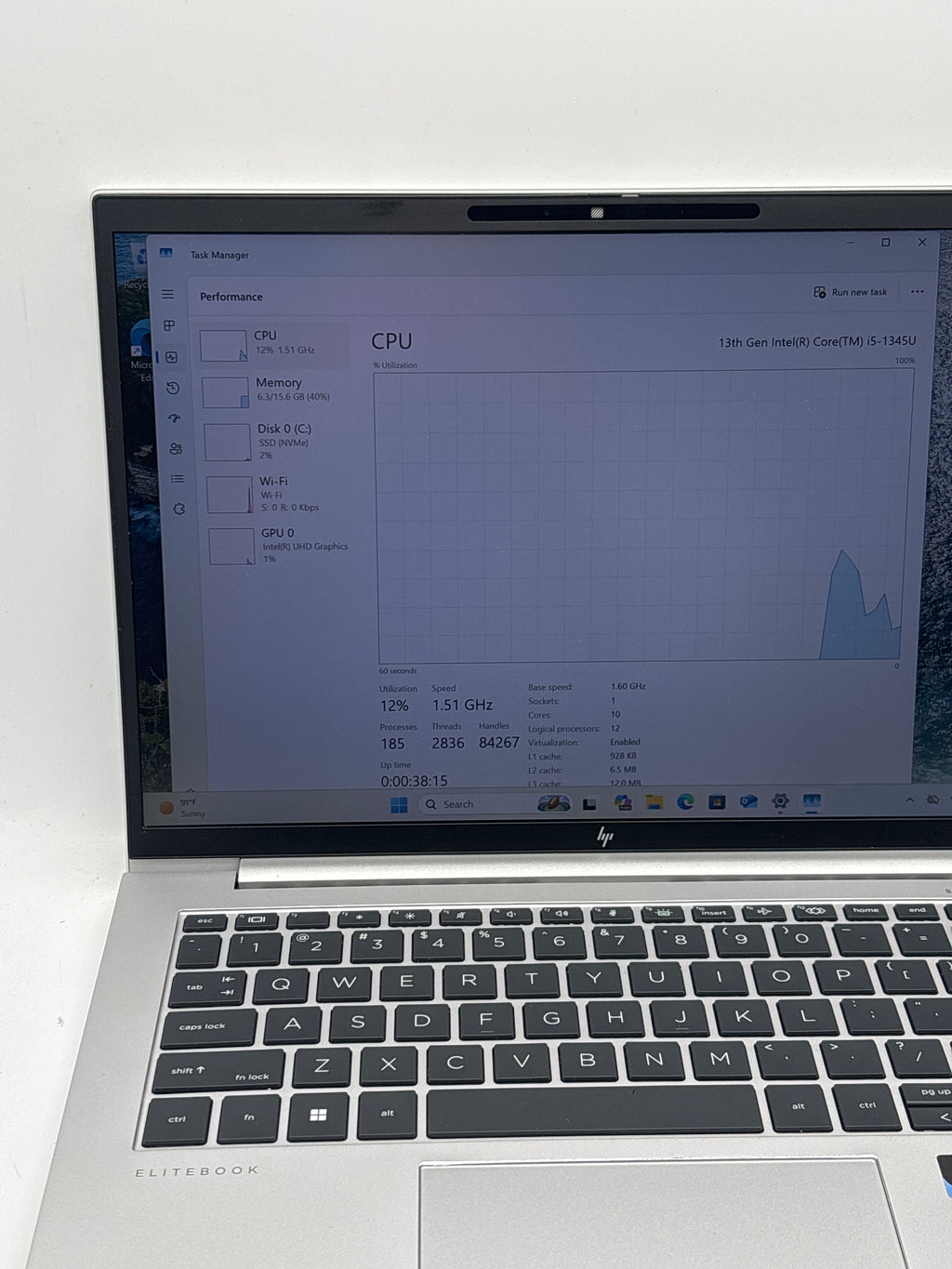 HP EliteBook 840 G10 14" i5-1345U 16GB RAM 512GB SSD Silver - Used