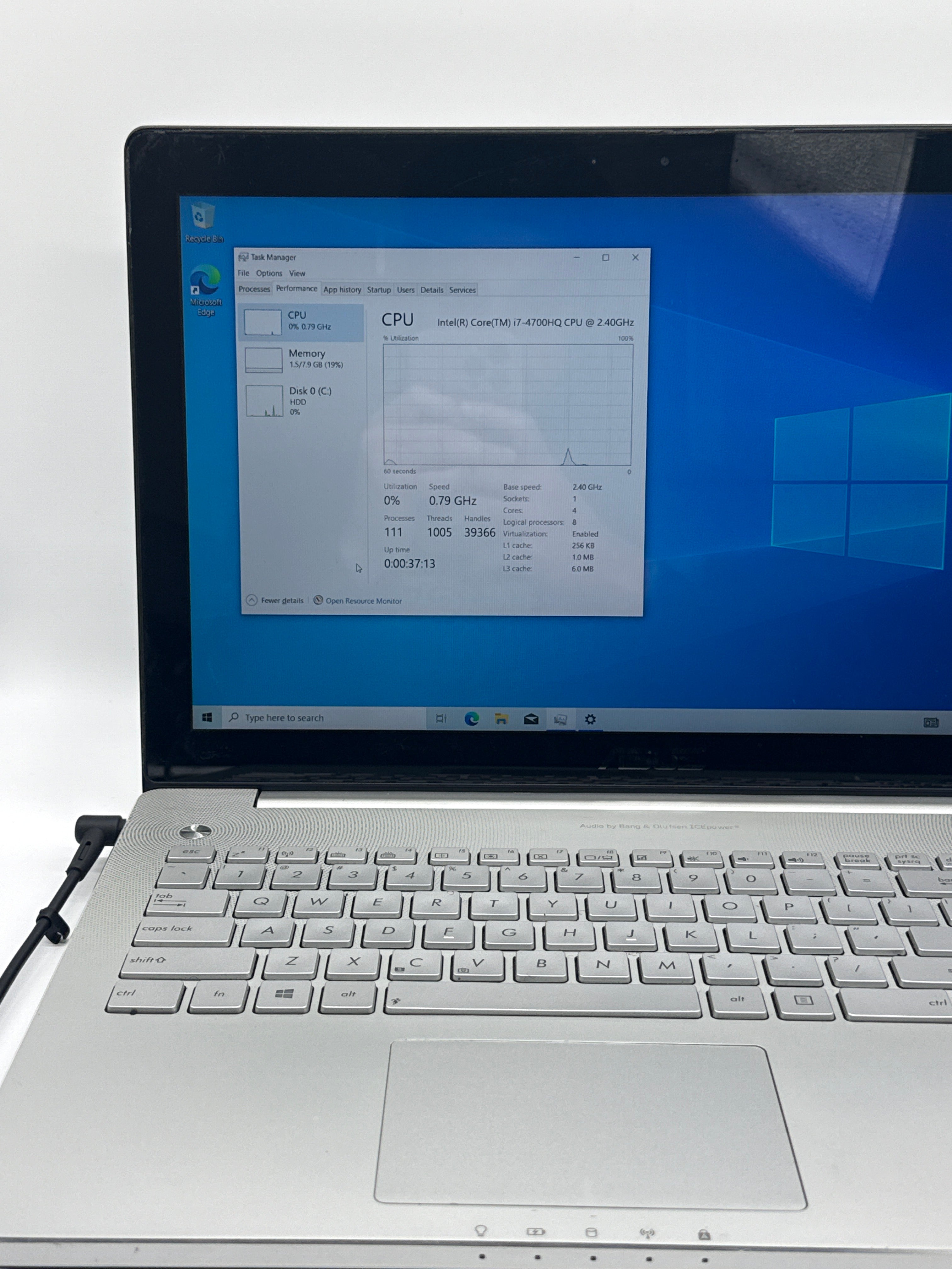 Asus N550J 15.6" Intel i7 2.4GHz 8GB RAM 1TB HDD - Bad Battery