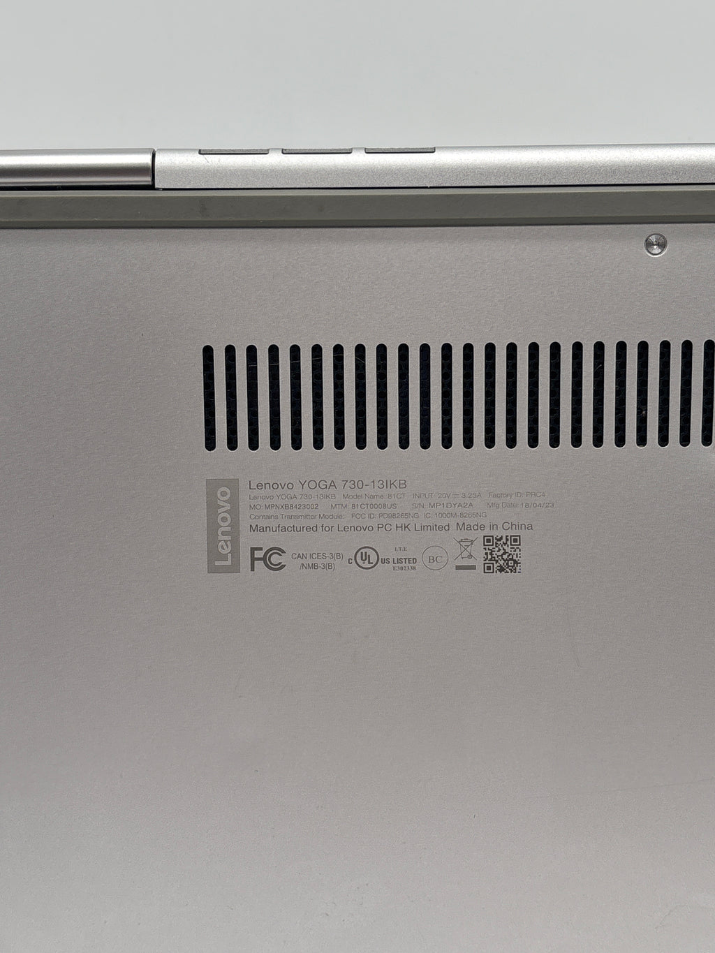 Lenovo Yoga 730-13IKB 2-in-1 i5-8250U 8GB RAM 256GB SSD Used
