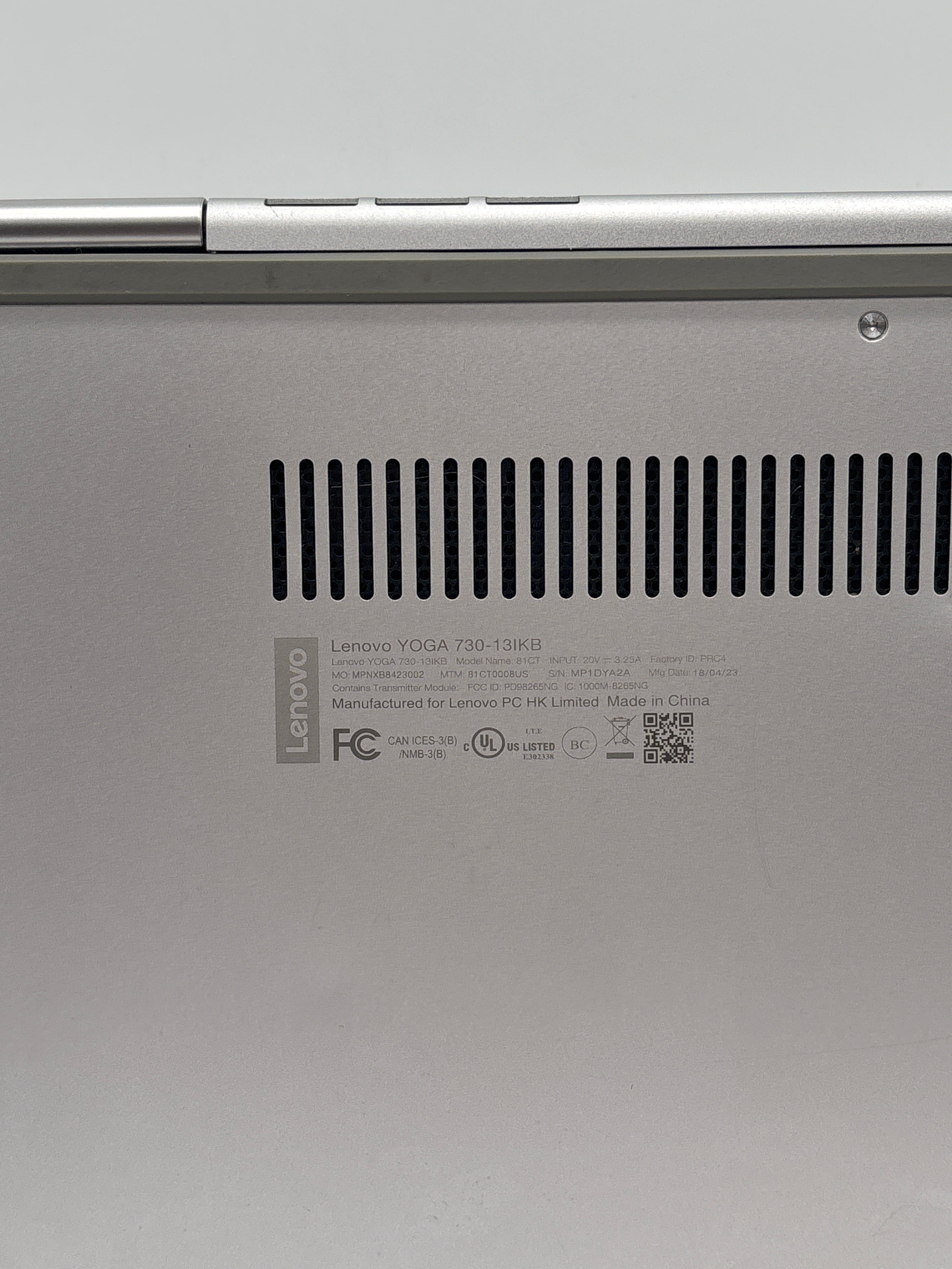 Lenovo Yoga 730-13IKB 2-in-1 i5-8250U 8GB RAM 256GB SSD Used
