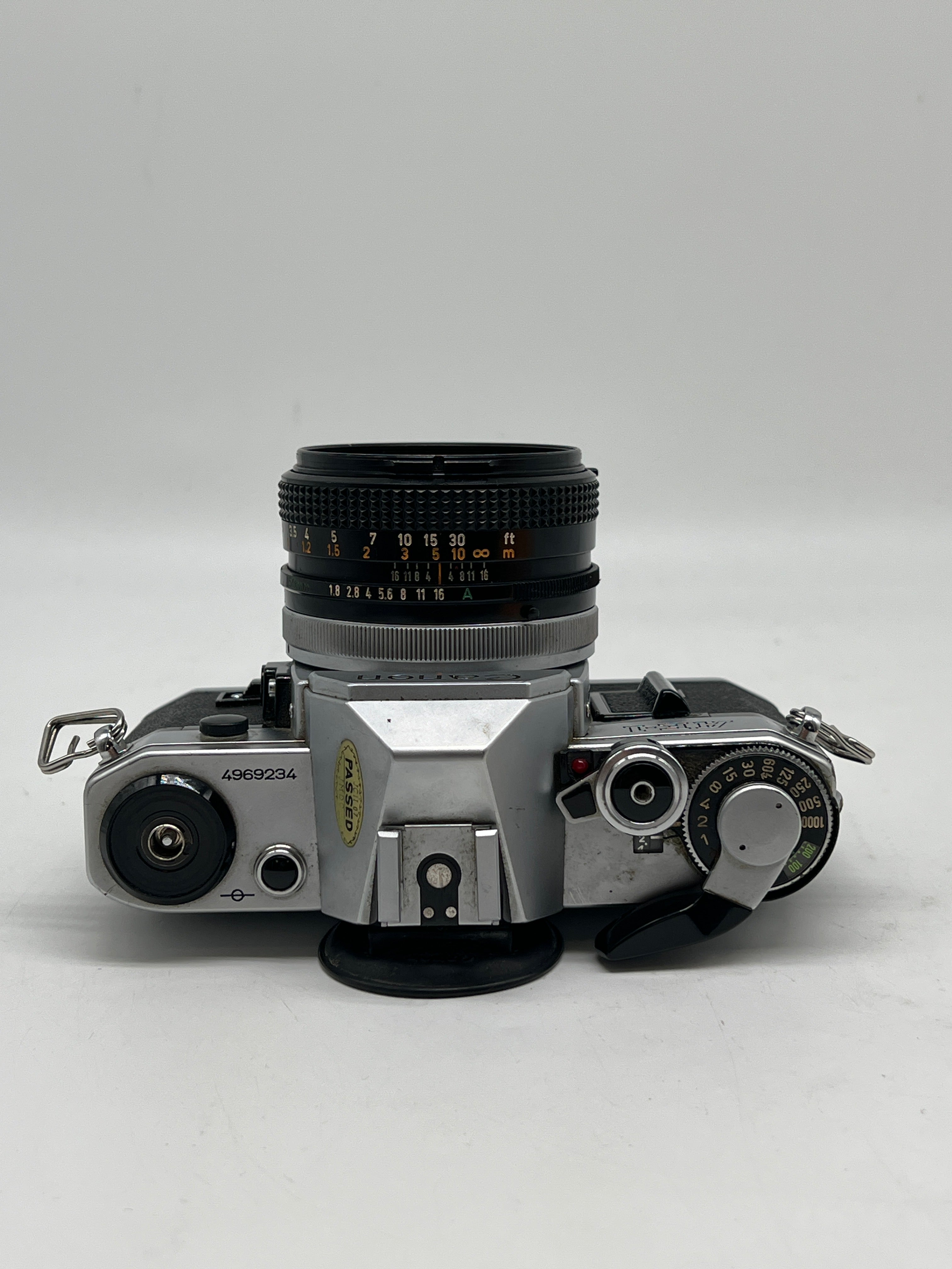 Canon AE-1 Silver SLR Camera 35mm W/50mm f/1.8 FD Lens Untested