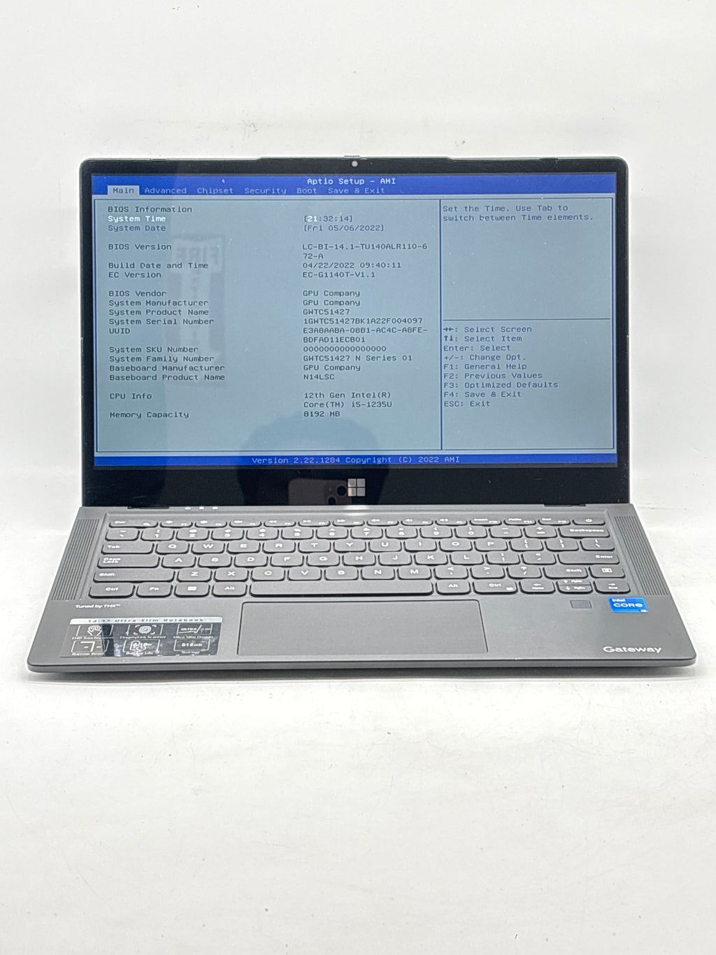 Gateway GWTC51427BK Core i5 1235U 8GB RAM 512GB SSD - Read