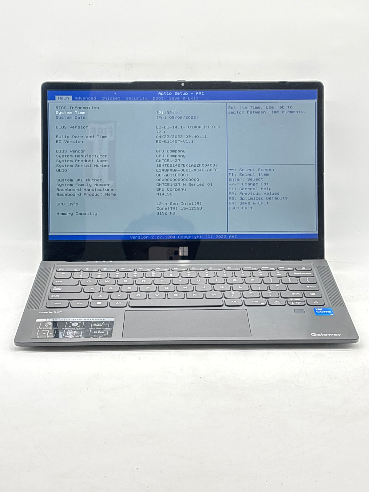 Gateway GWTC51427BK Core i5 1235U 8GB RAM 512GB SSD - Read