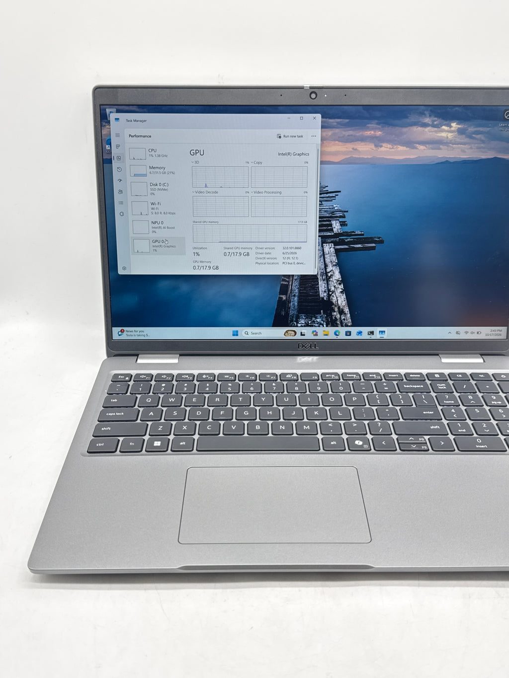 Dell Latitude 5550 Ultra 7 155U 32GB RAM 512GB SSD 15.6in Gray - For Parts