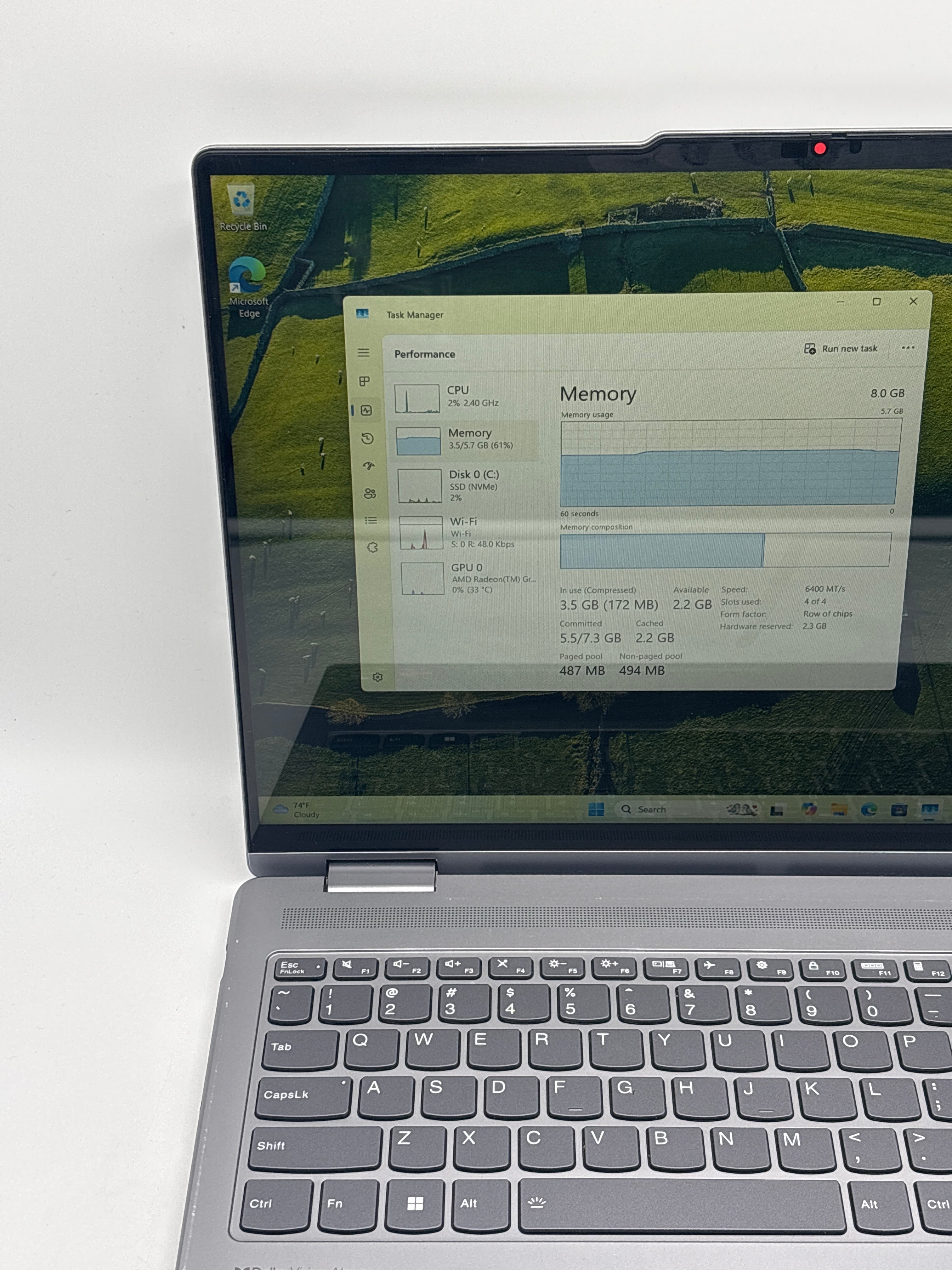 Lenovo Yoga 7 16ARP8 Ryzen 5 7535U 8GB RAM 512GB SSD