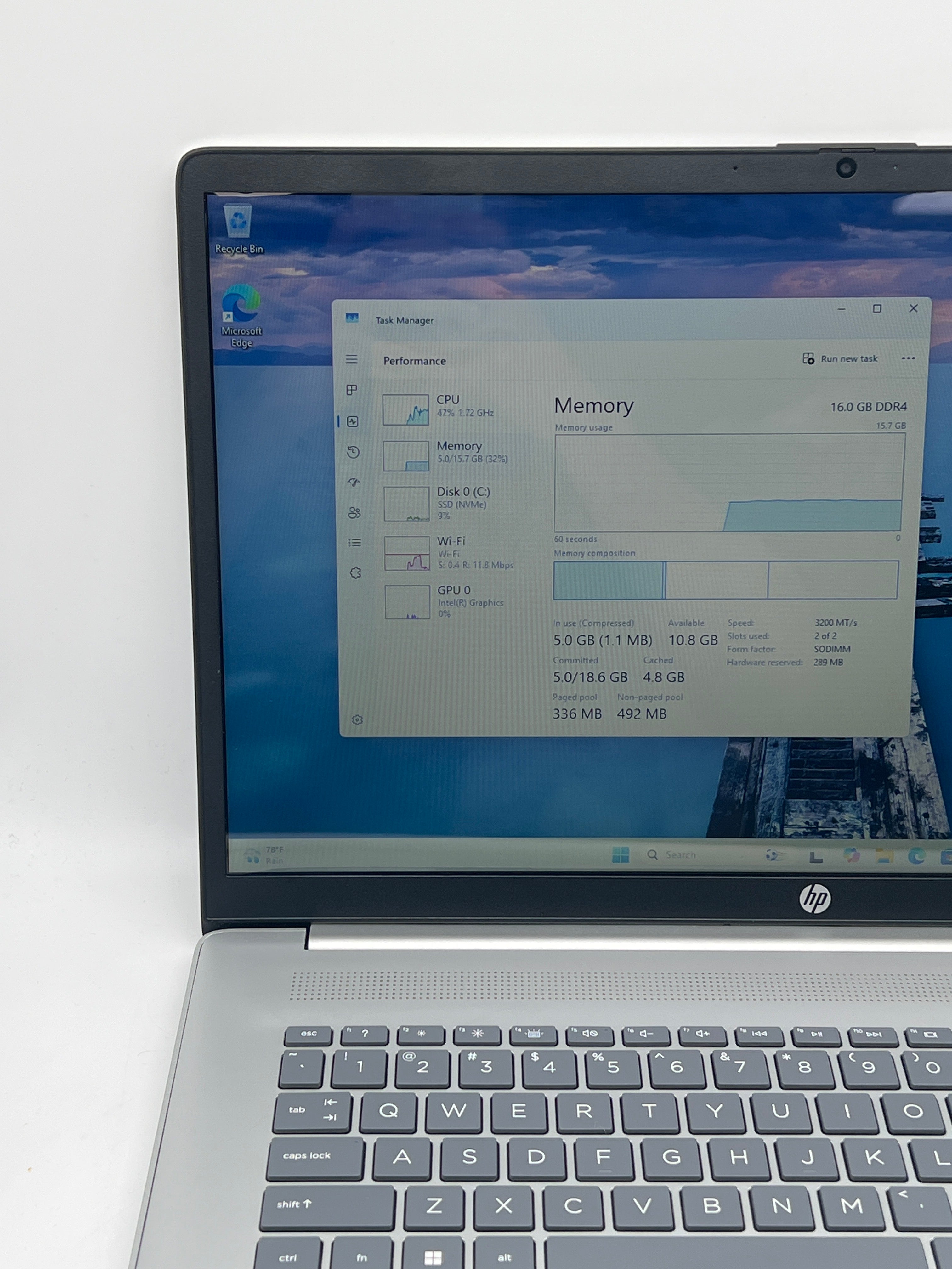 HP 17-cn4153cl 17" Core 5 120 16GB RAM 1TB SSD Touchscreen - Used