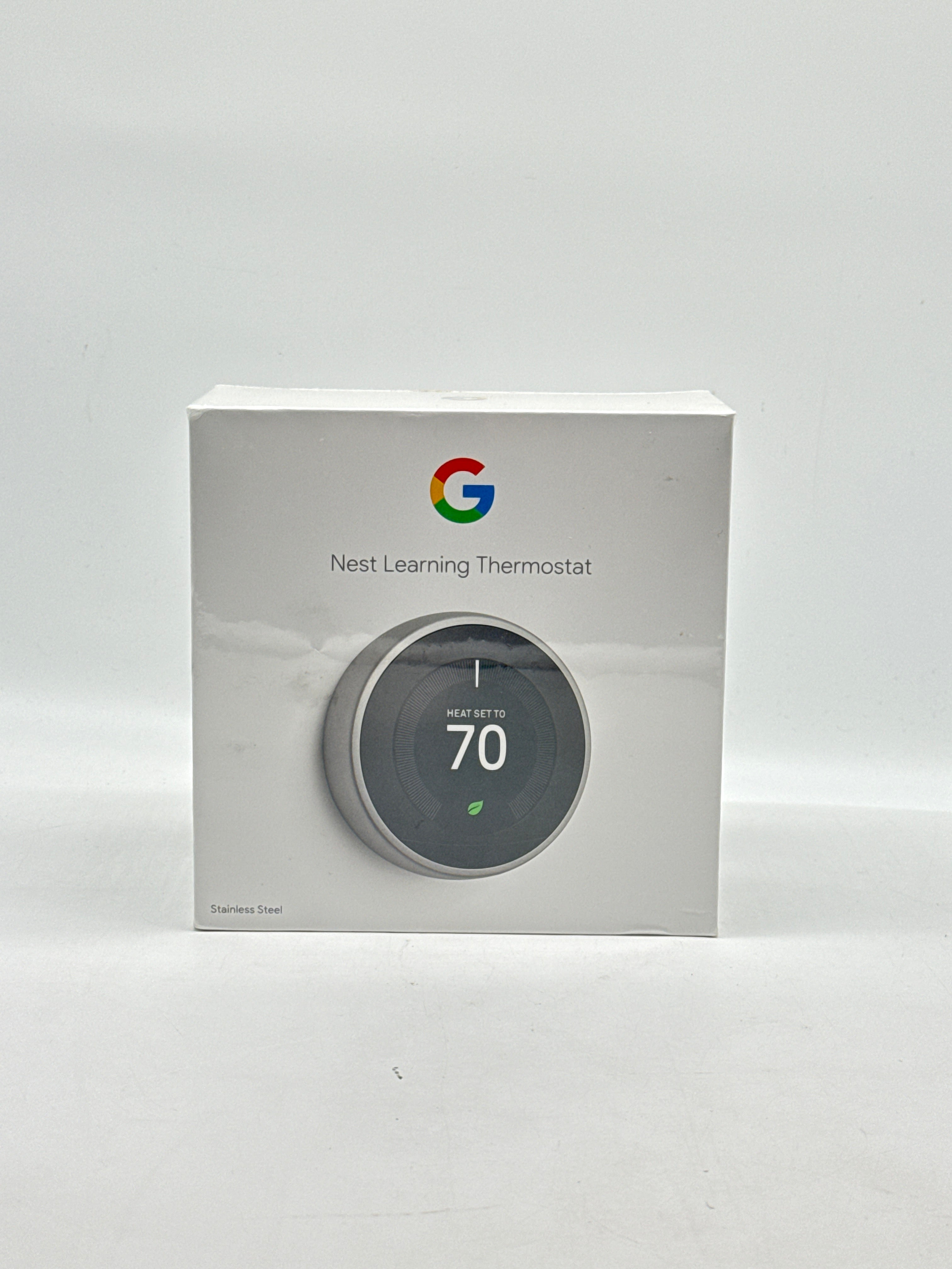 Google Nest Smart Learning Thermostat - Stainless Steel