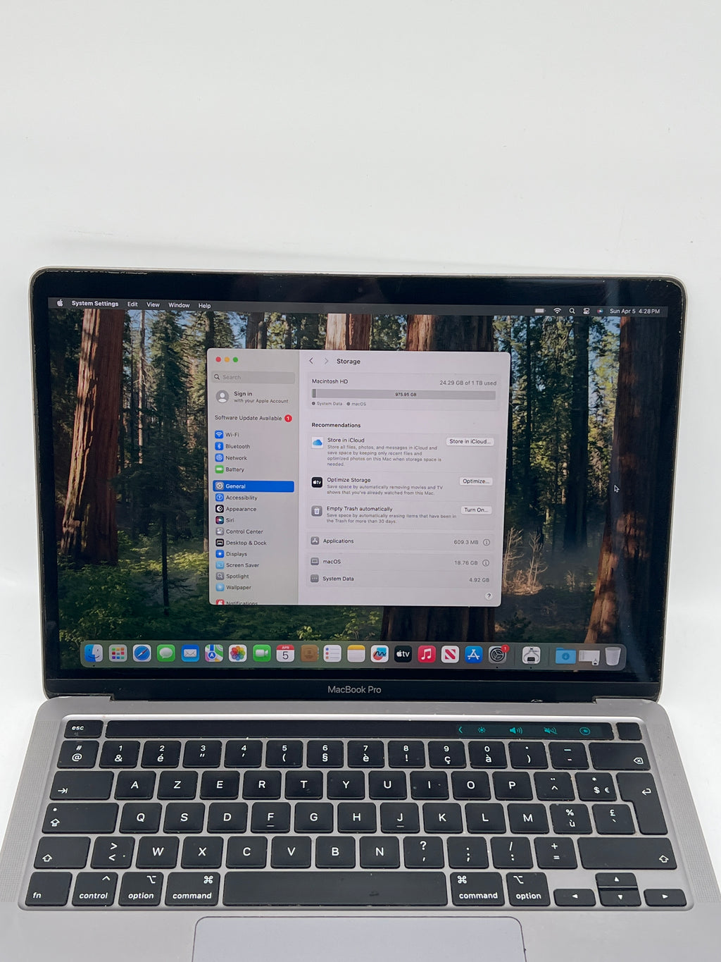 Apple MacBook Pro 13" A2289 Core i7 16GB RAM 1TB SSD - For Parts (Service Battery)
