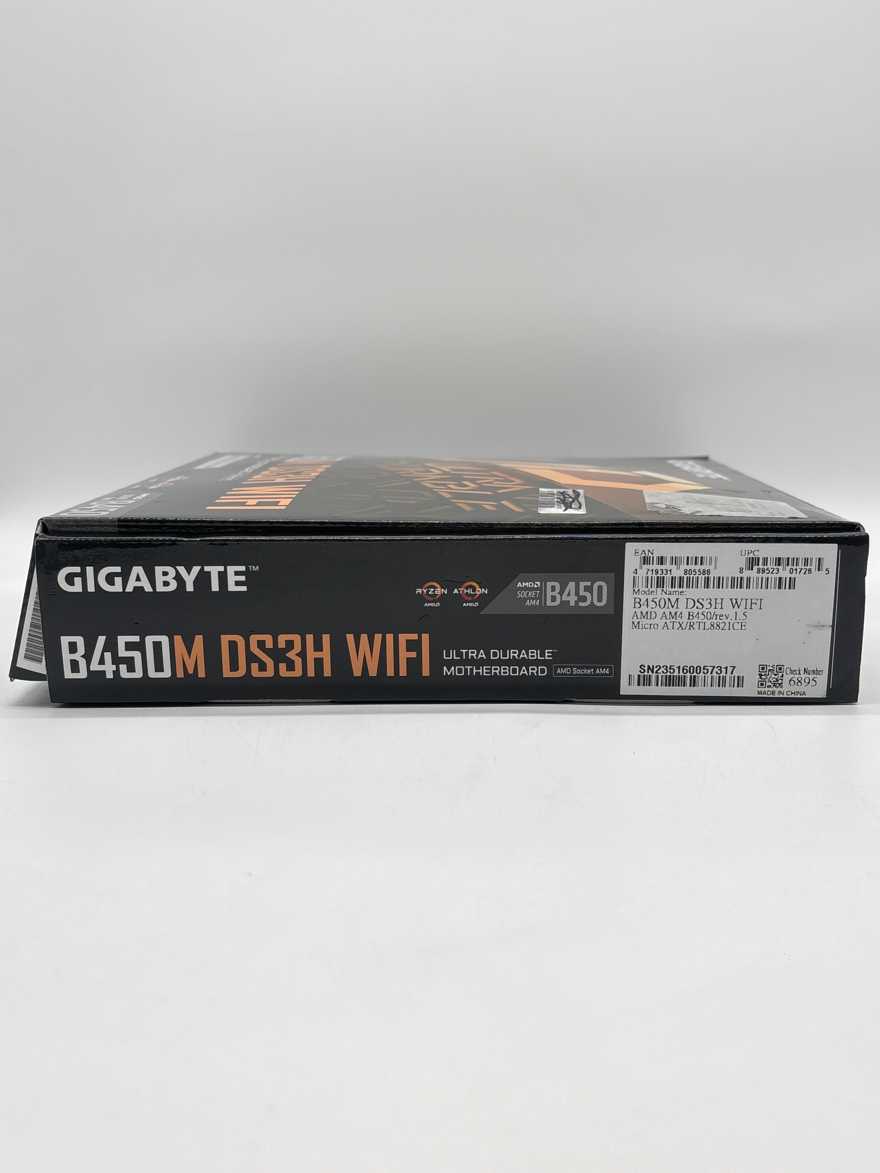 GIGABYTE B450M DS3H WiFi AM4 Motherboard - Used with Box