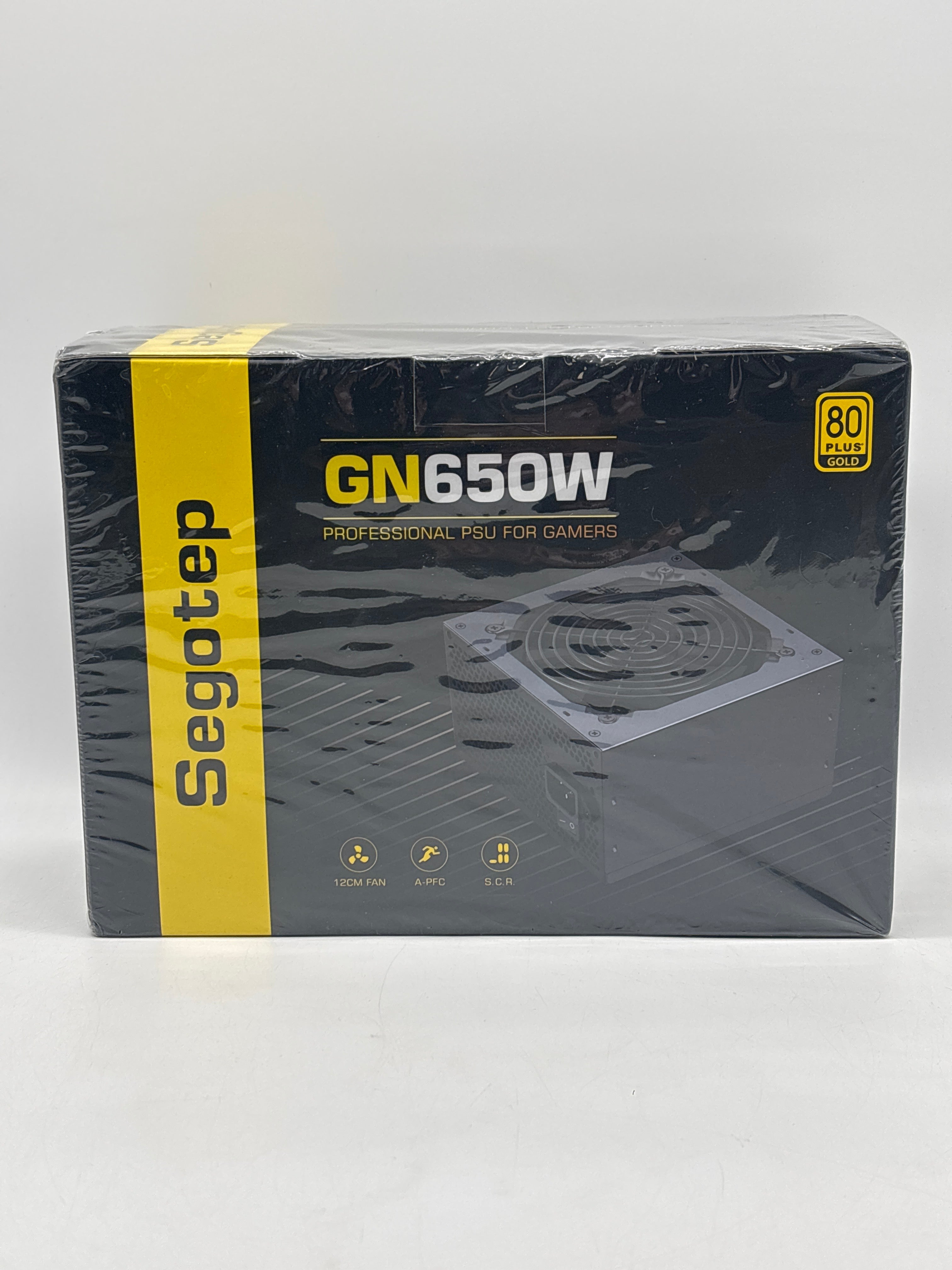 Segotep GN650 650W ATX Power Supply 80 Plus Gold Black Non-Modular - New In Box