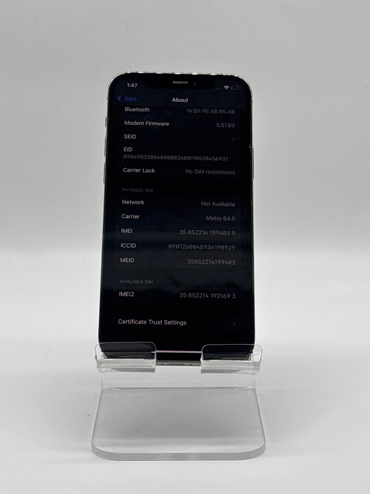 Apple iPhone 12 Pro 6.1" A2341 128GB 5G Graphite - READ