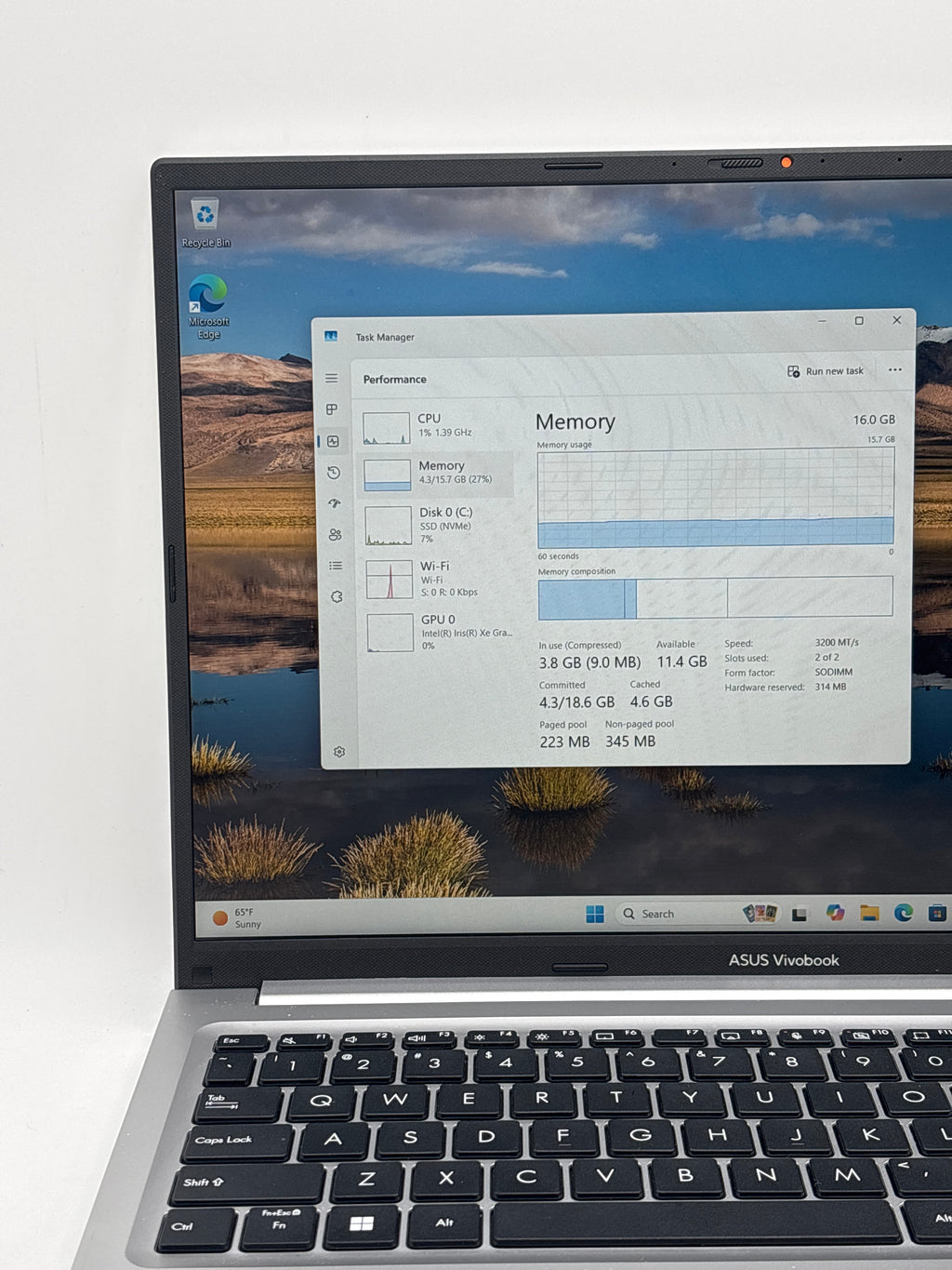 Asus VivoBook F1605Z i7-1255U 16GB RAM 512GB SSD