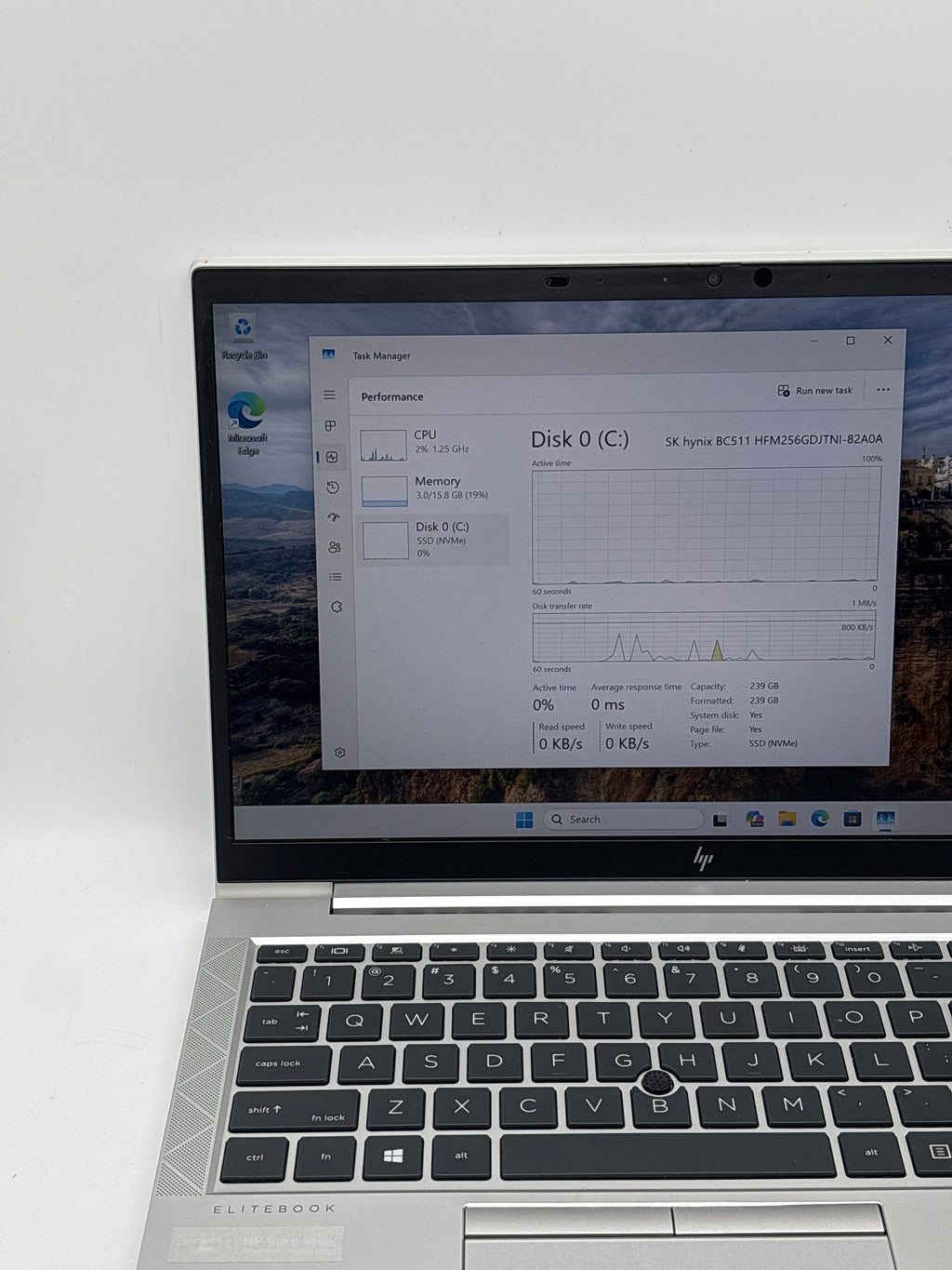 HP EliteBook 840 G7 14" i5-10310U 8GB RAM 256GB SSD - Bios Locked/Remotely Managed