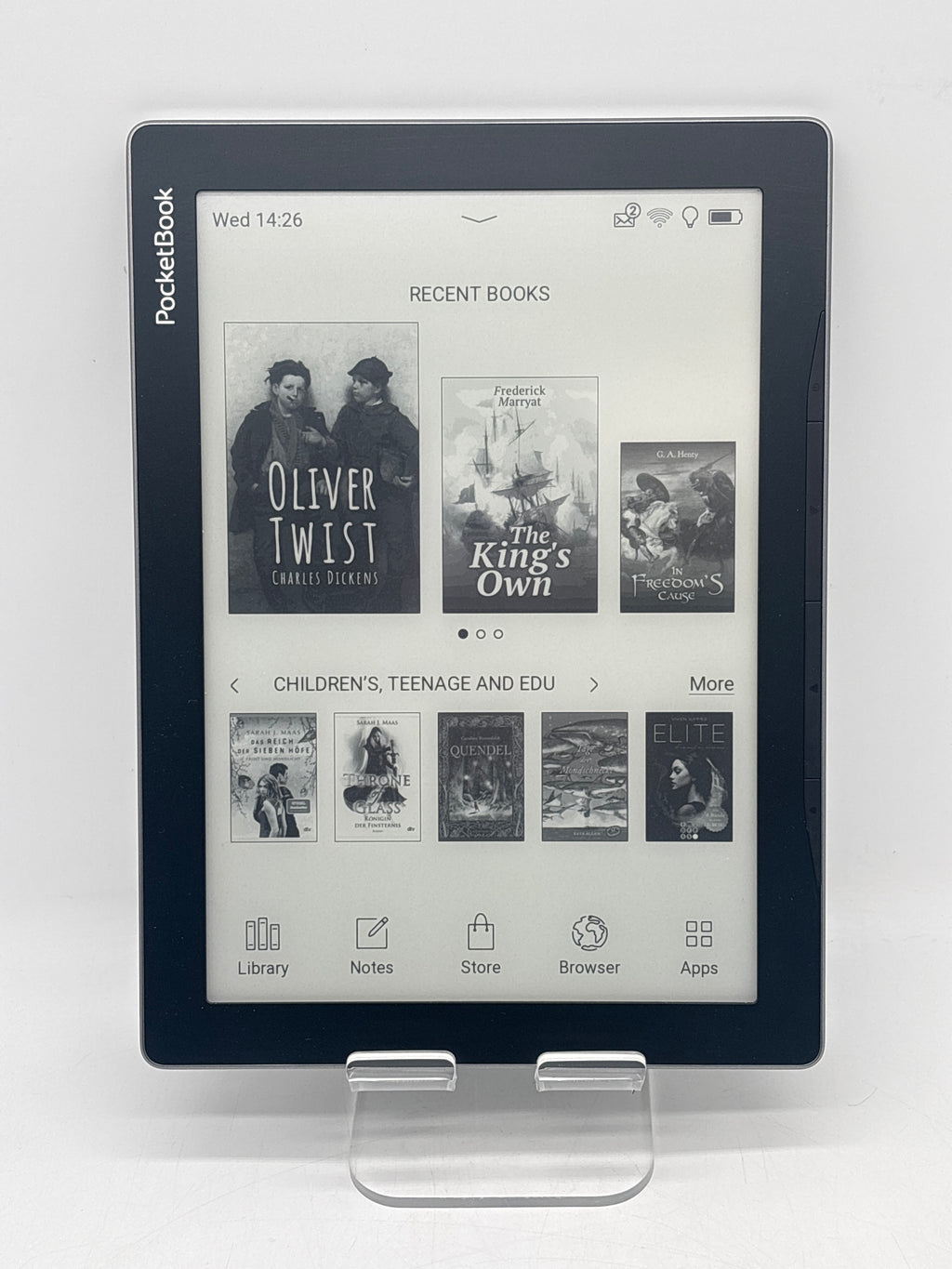 PocketBook Inkpad Lite PB970 eBook Reader 8 GB Black Wi-Fi