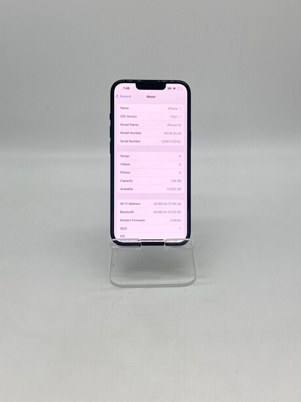 Apple iPhone 13 128GB Unlocked Midnight - Used