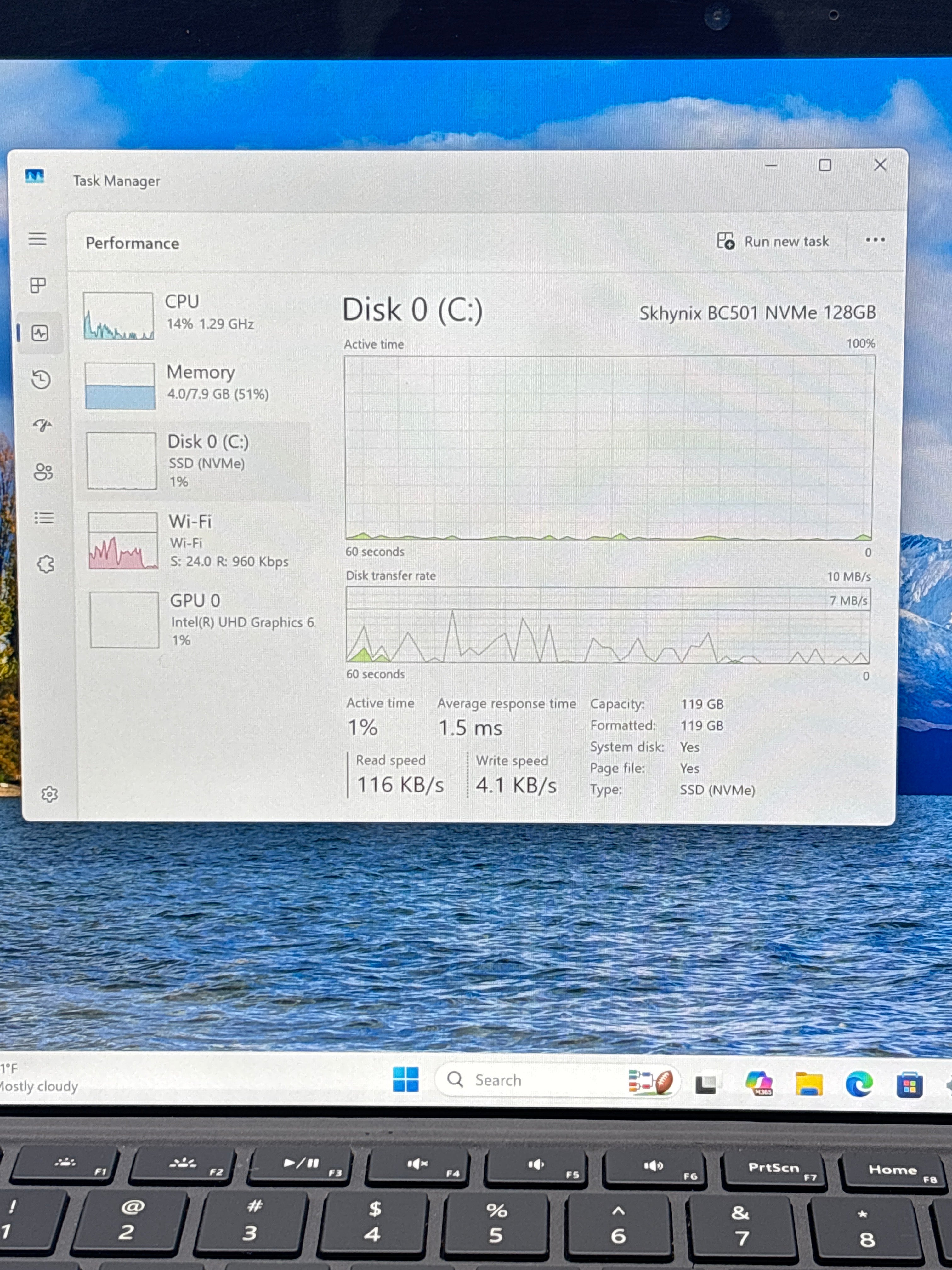 Microsoft Surface Pro 5 1796 i5-8350U 8GB RAM 128GB SSD
