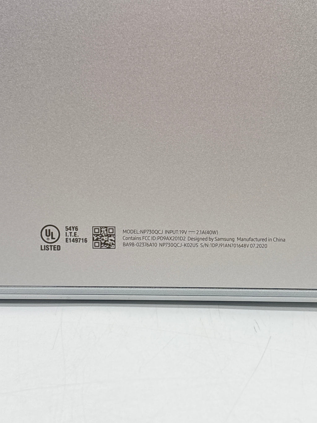 Samsung Notebook 7 NP730QCJ i7-10510U 12GB RAM 512GB SSD Silver