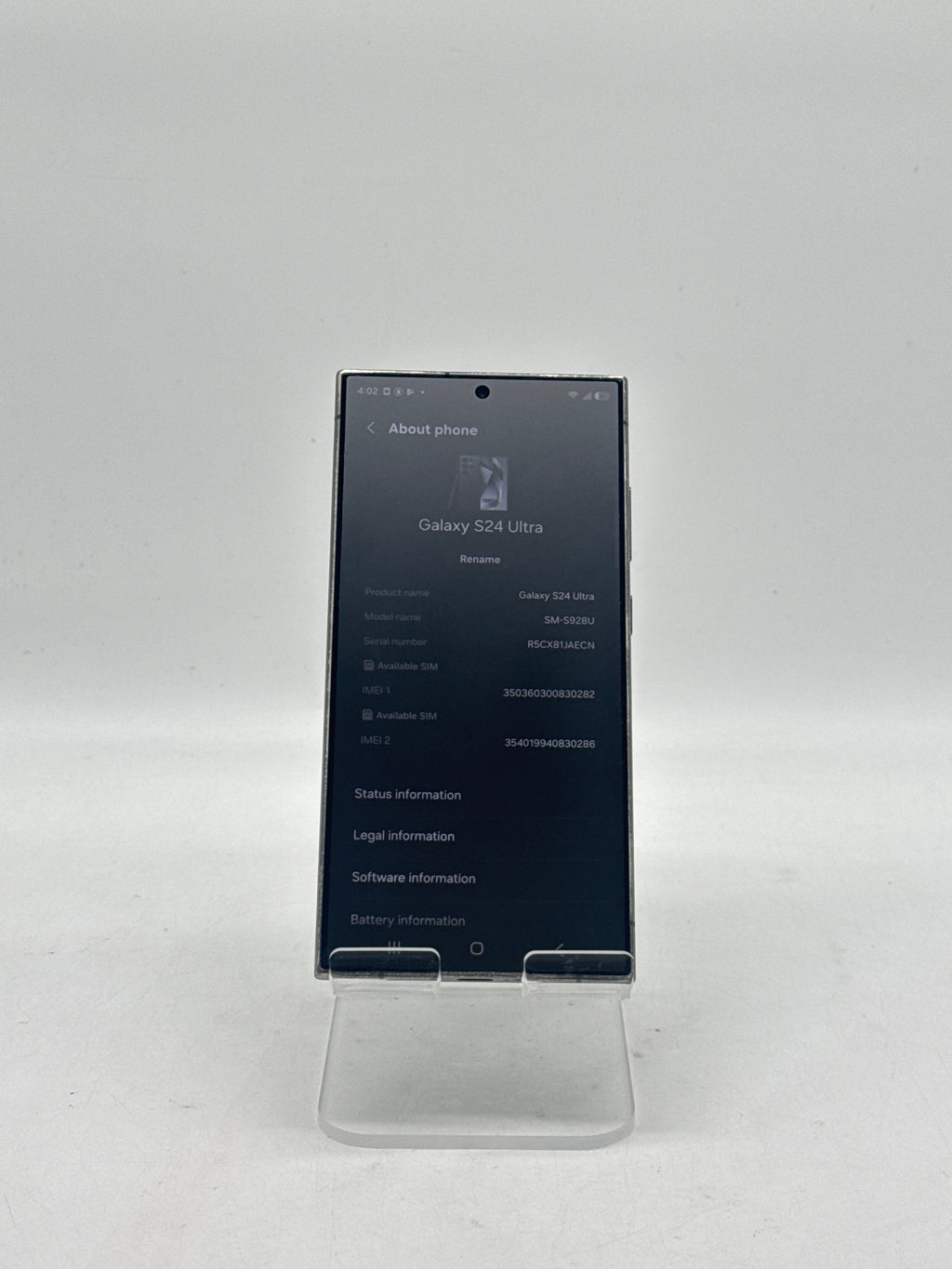 Samsung Galaxy S24 Ultra 6.8" 256GB Black SM-S928U - T-Mobile Only