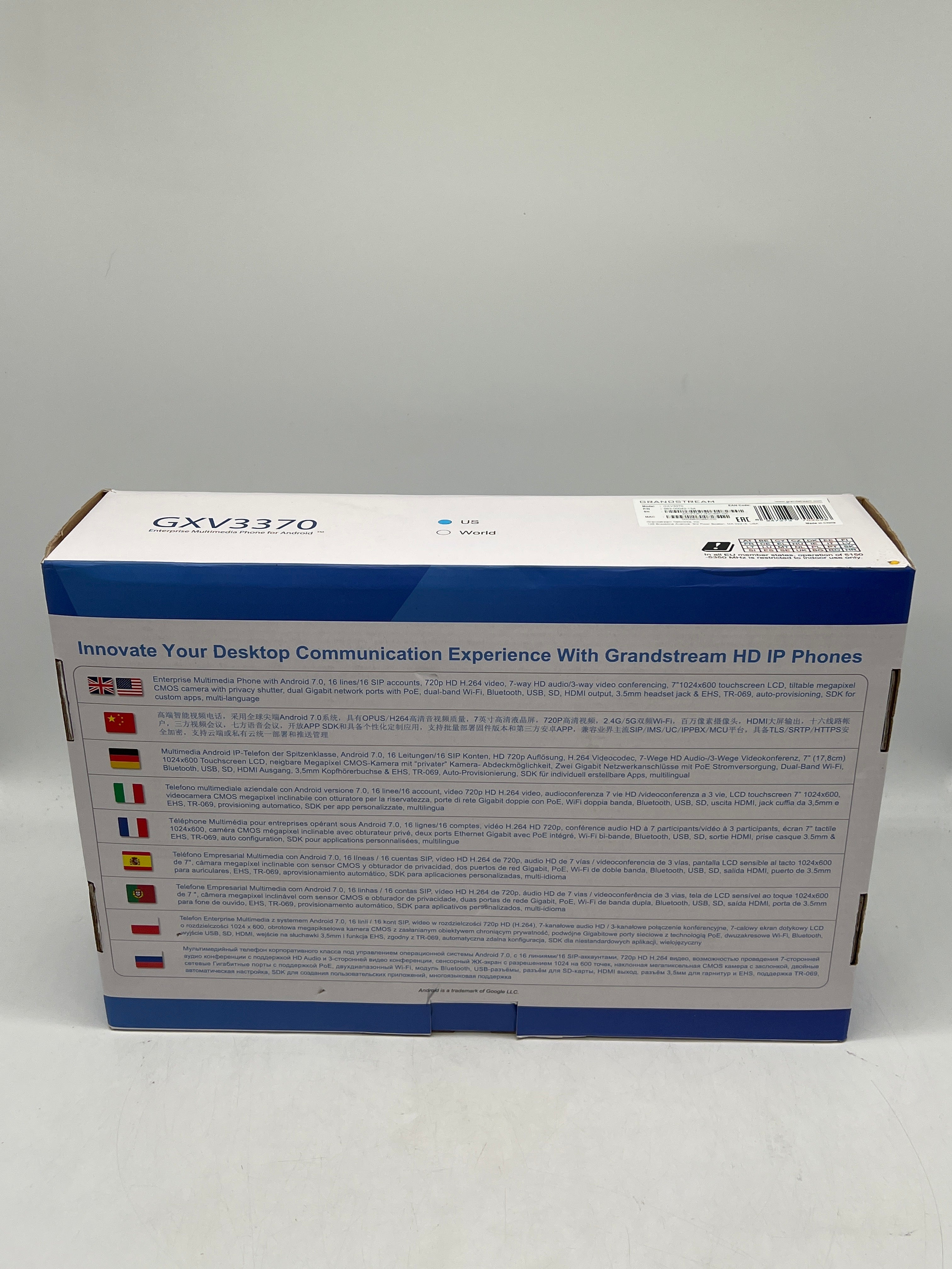 Grandstream GXV3370 VoIP Business Phone - New