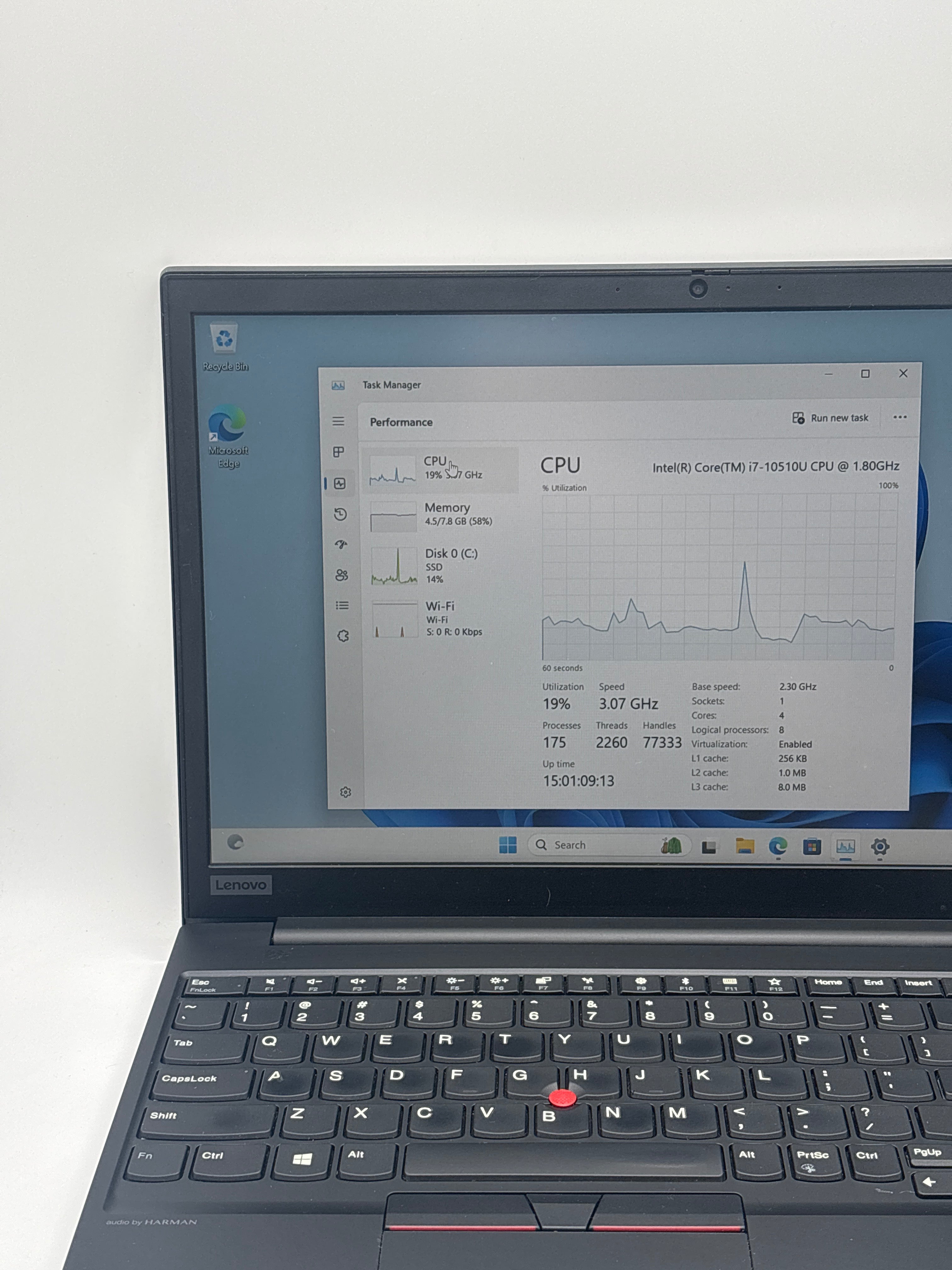 Lenovo E15 20RD005KUS i7-10510U 8GB RAM 512GB SSD