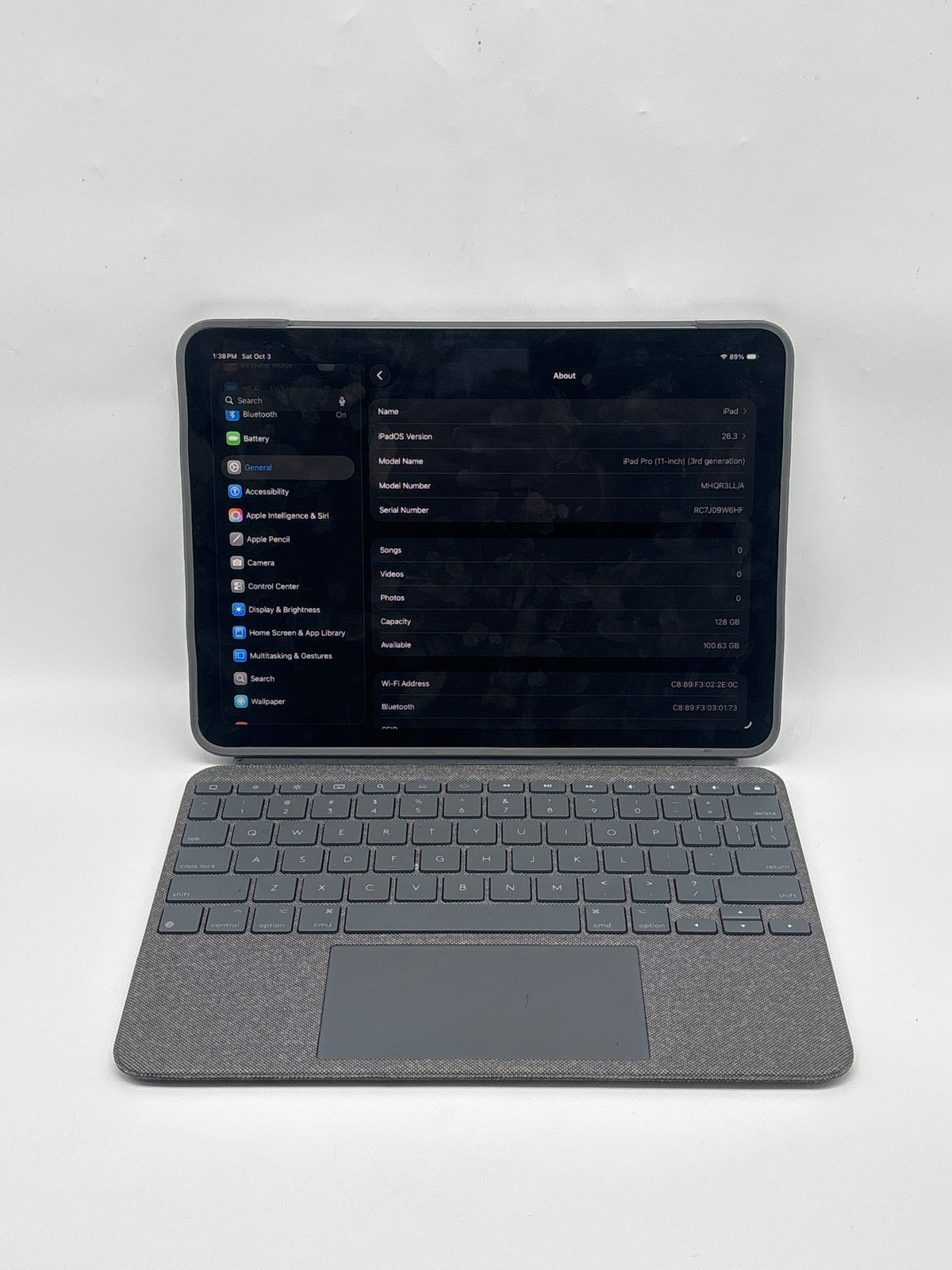 Apple iPad Pro 11in 3rd Gen M1 A2377 128GB Wi-Fi Space Gray - Used