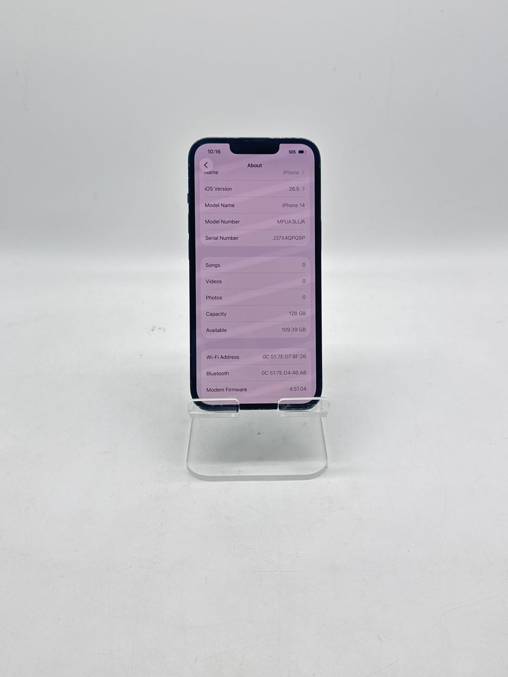 Apple iPhone 14 128GB Factory Unlocked Midnight - Used