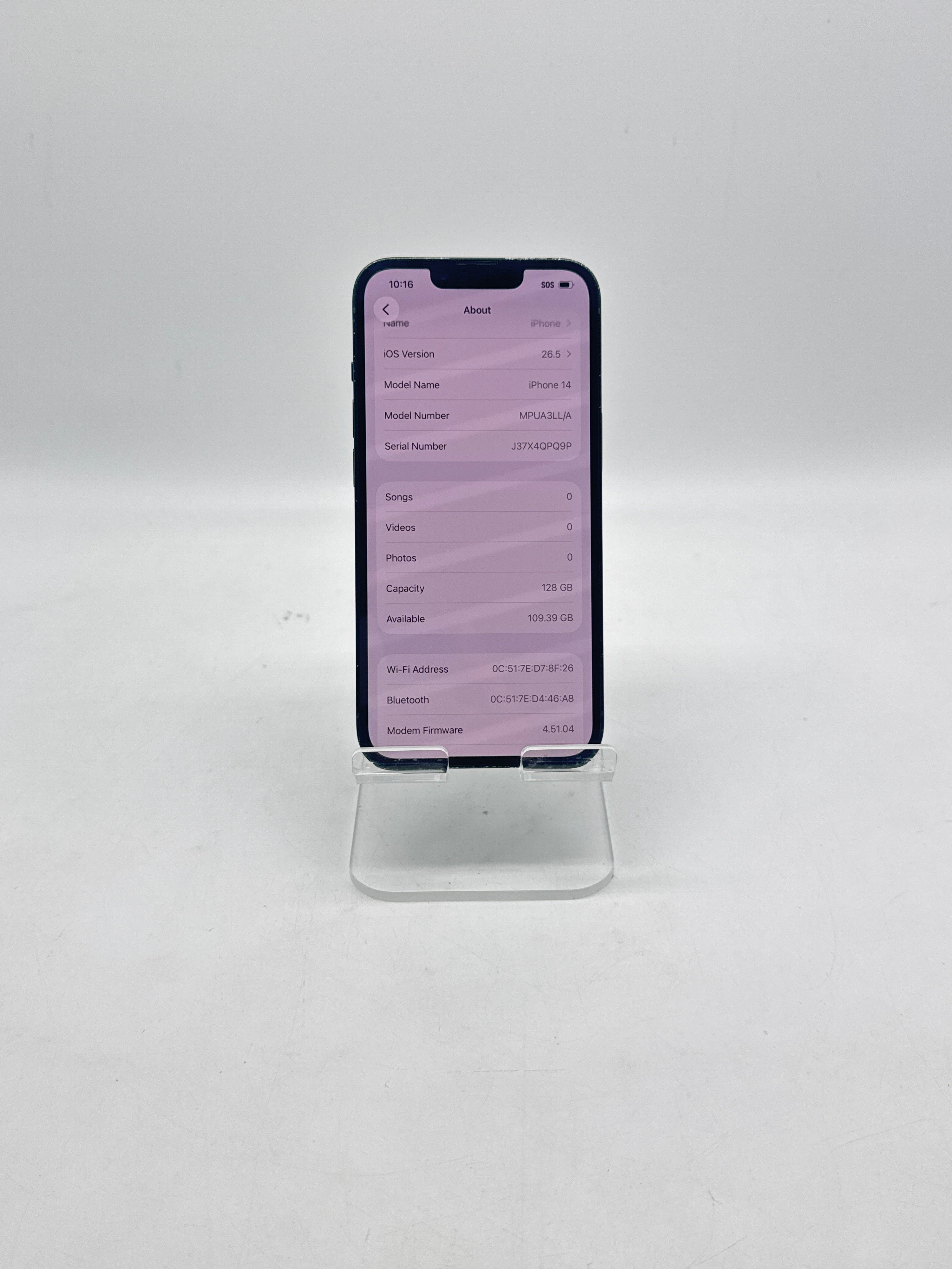 Apple iPhone 14 128GB Factory Unlocked Midnight - Used