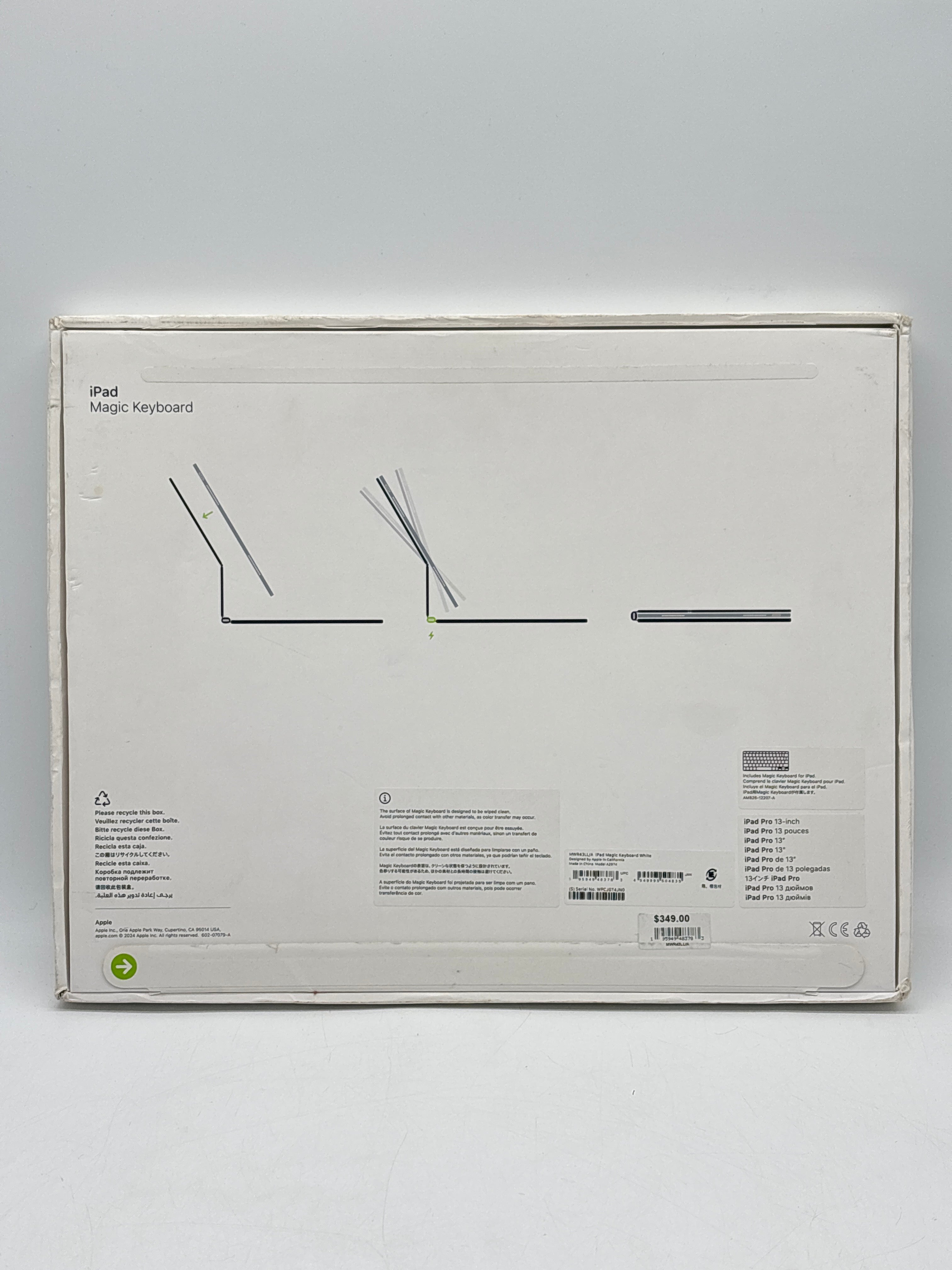 Apple Magic Keyboard A2974 White - Used With Box