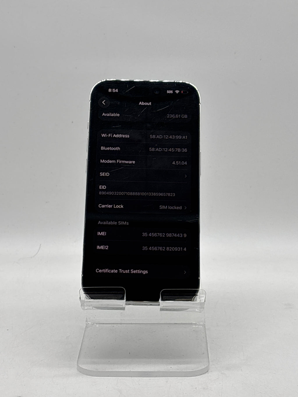 Apple iPhone 14 Pro 256GB Space Black Unlocked - Check ESN
