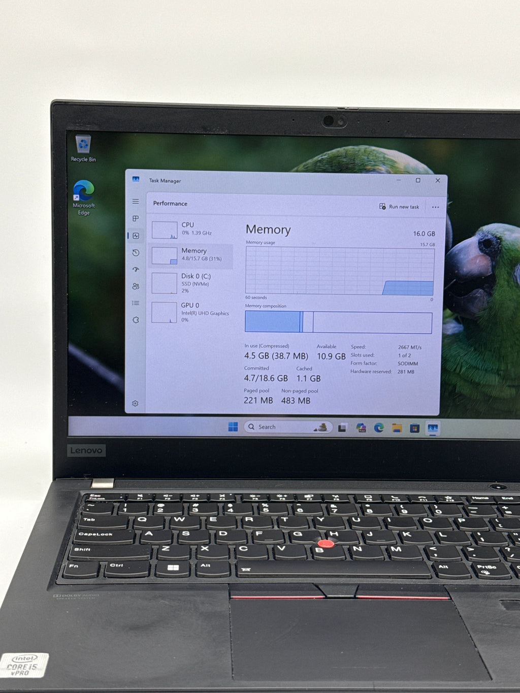 Lenovo ThinkPad T14 Gen 1 i5-1310U 16GB RAM 512GB SSD