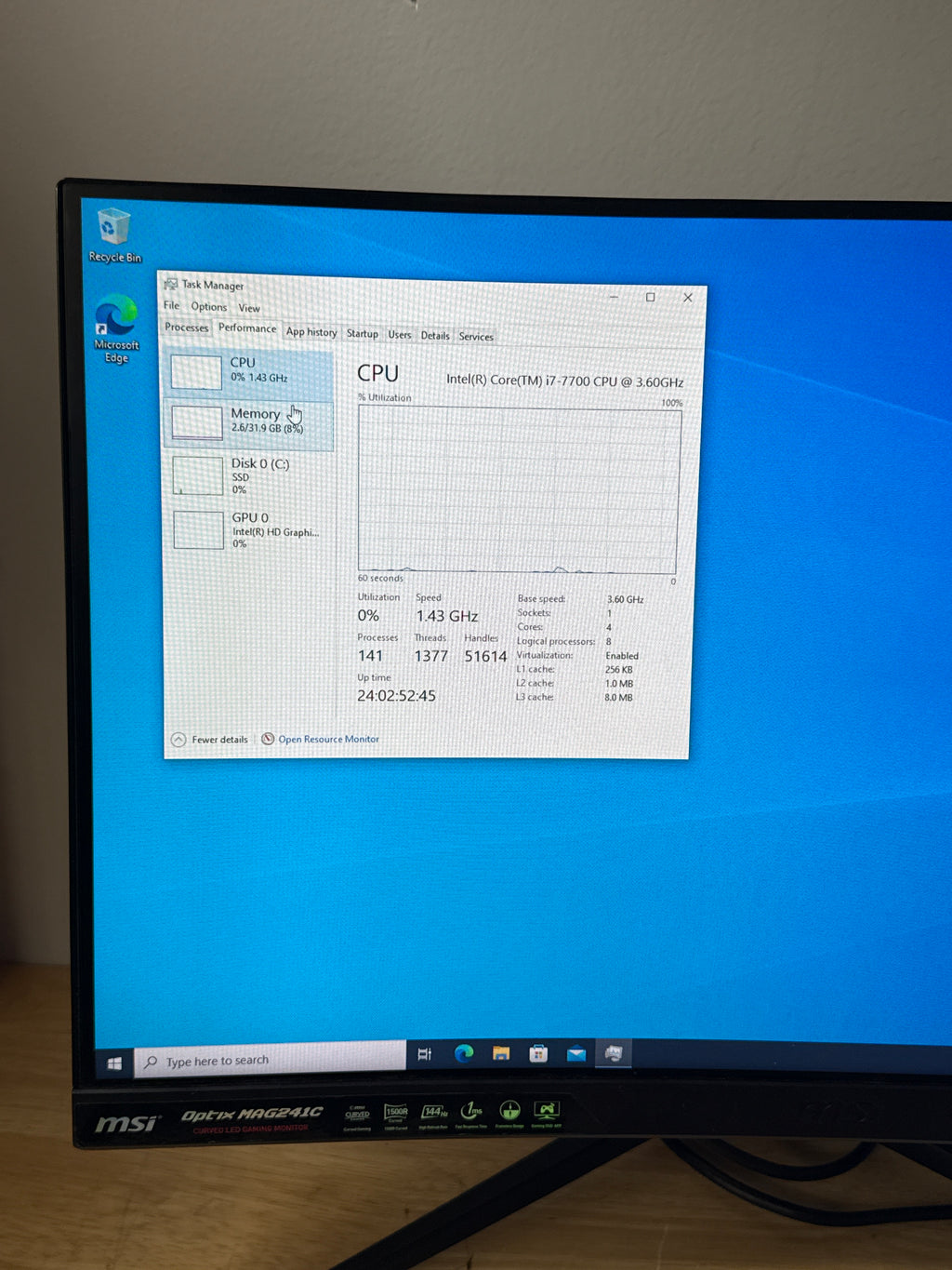 HP EliteDesk 800 G3 SFF i7-7700 32GB RAM 1TB SSD