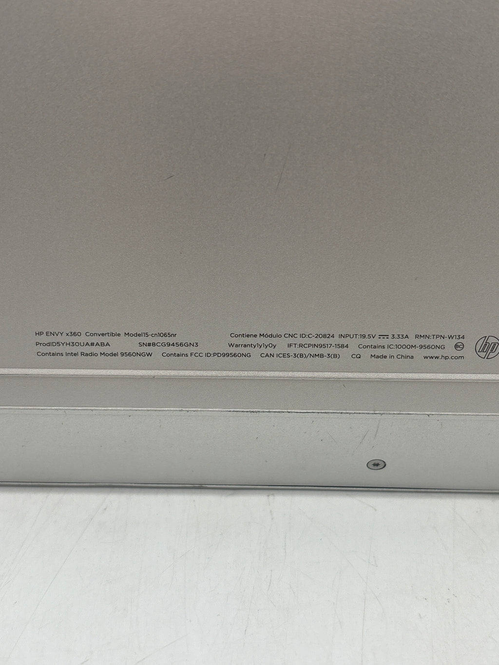 HP Envy x360 15-CN1065NR 15.6" Core i7-8565U 8GB RAM 128GB SSD - For Parts