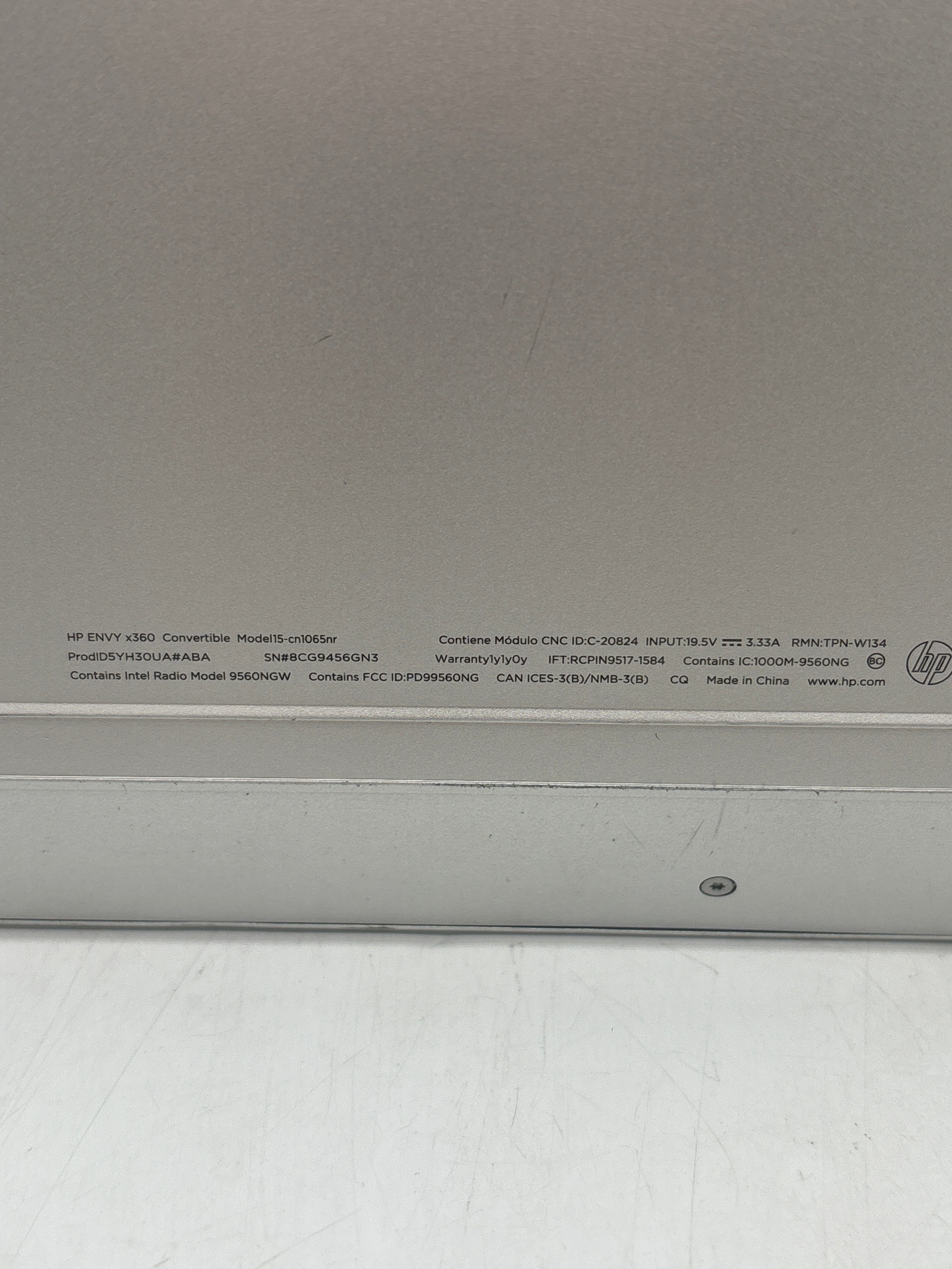 HP Envy x360 15-CN1065NR 15.6" Core i7-8565U 8GB RAM 128GB SSD - For Parts