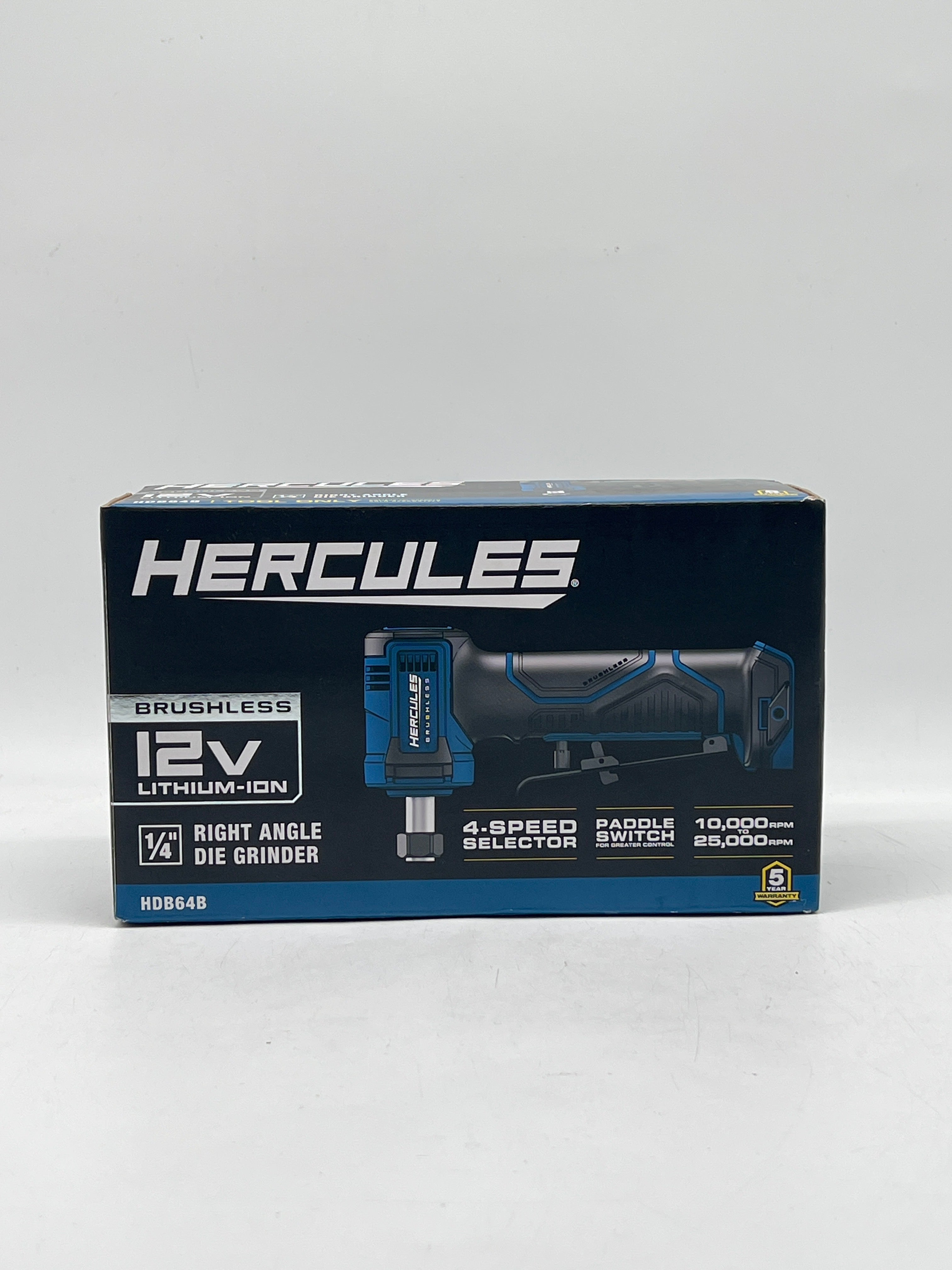 Hercules 59610 Die Grinder 12V Cordless Brushless 1/4" Right Angle - New