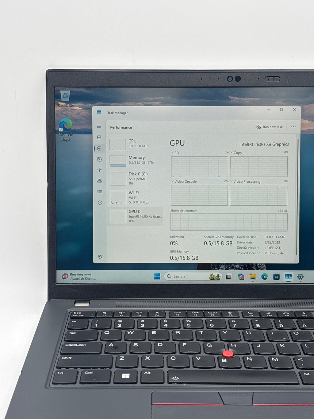 Lenovo Thinkpad L14 Gen 3 i7-1260P 32GB RAM 512GB SSD