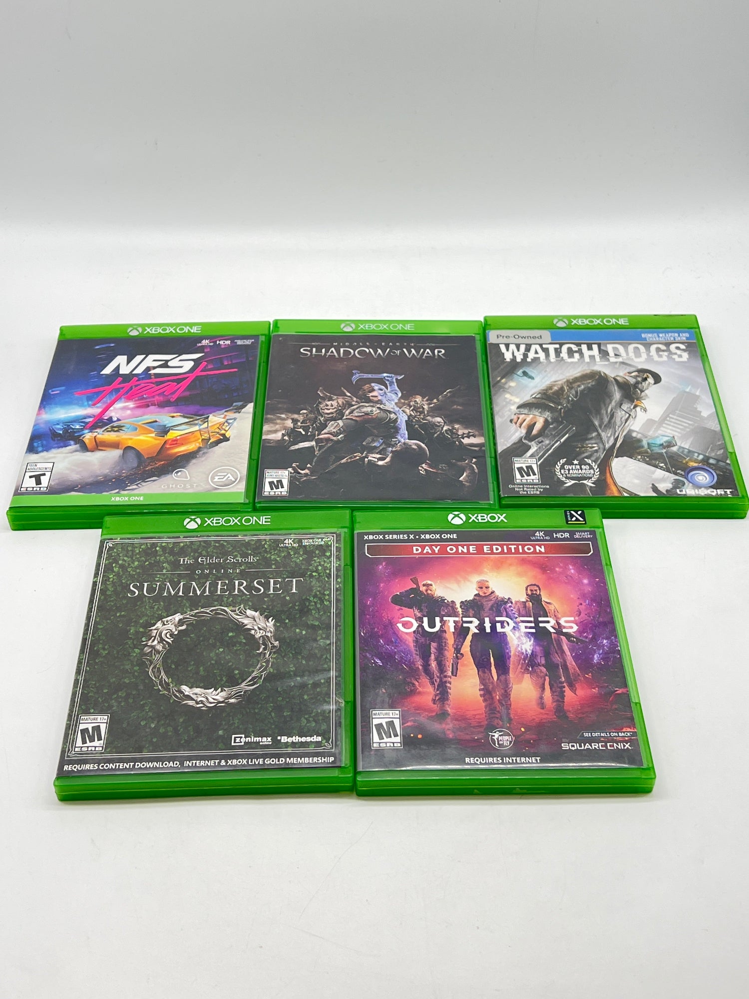 Lot Of 5 Microsoft Xbox One/XBOX SERIES X Games - Used