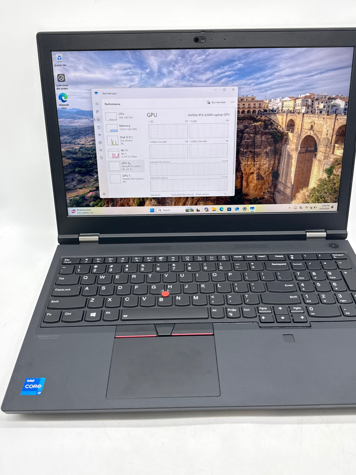 Lenovo ThinkPad P15 Gen 2 i7-11800H 24GB 1TB SSD RTX A2000 - Used