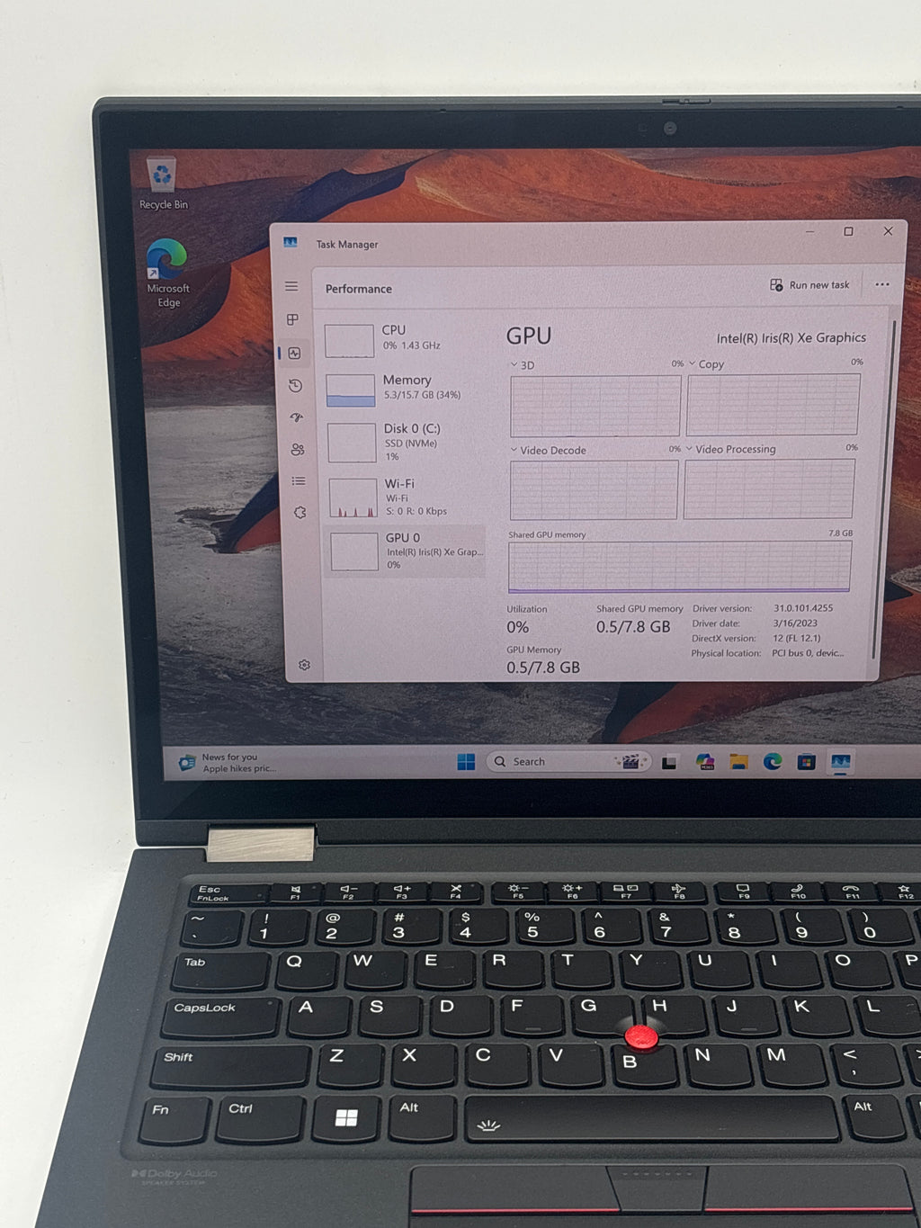 Lenovo ThinkPad X13 Yoga Gen 3 Intel i7-1265U 16GB RAM 512GB SSD