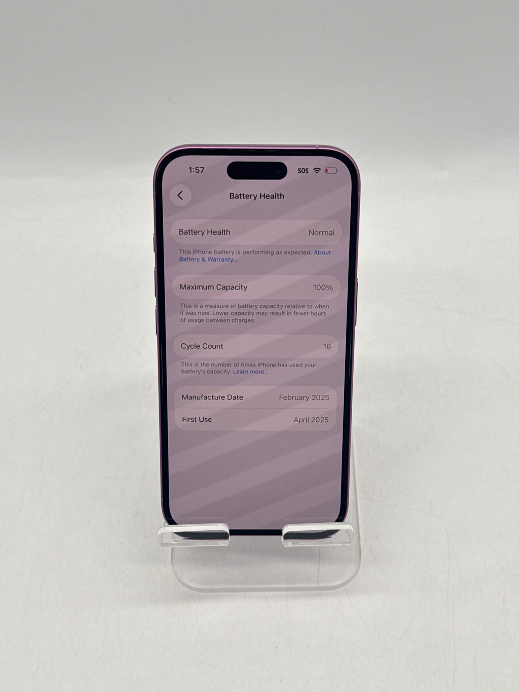 Apple iPhone 16 128GB Pink Unlocked - Used With Box