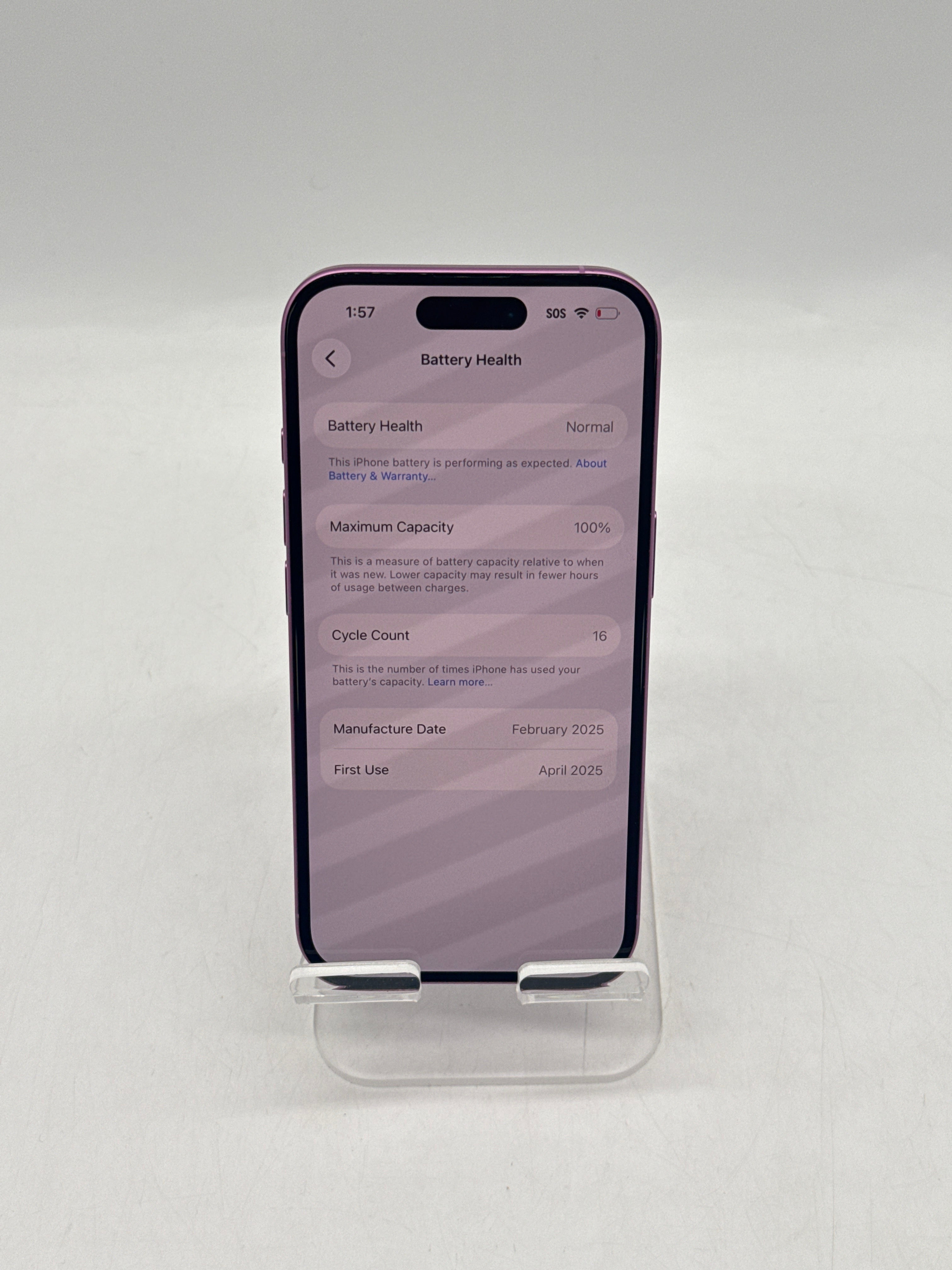 Apple iPhone 16 128GB Pink Unlocked - Used With Box
