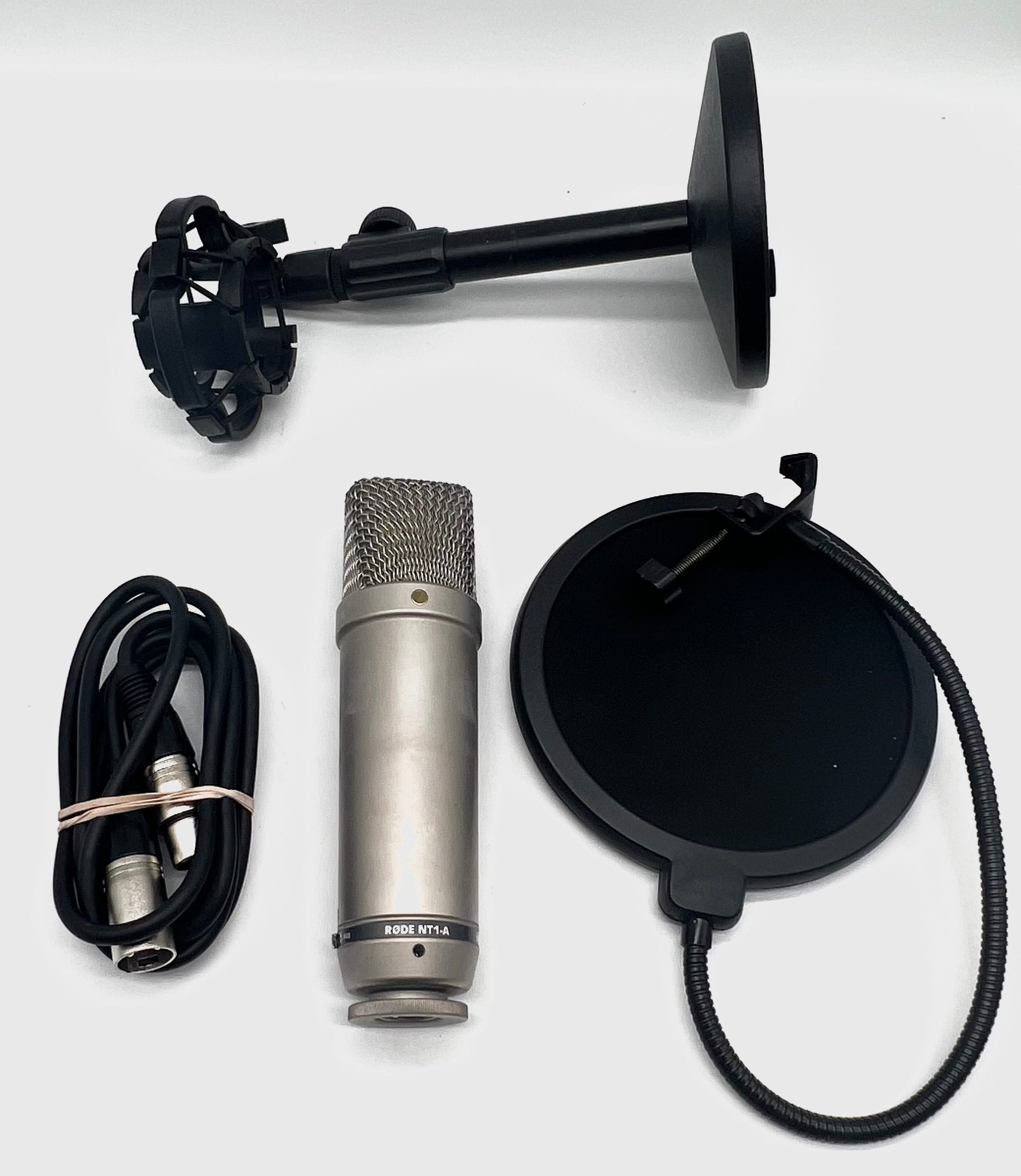 Rode NT1-A Condenser Mic w/ Shock Mount, Pop Filter, Wind Shield - Used