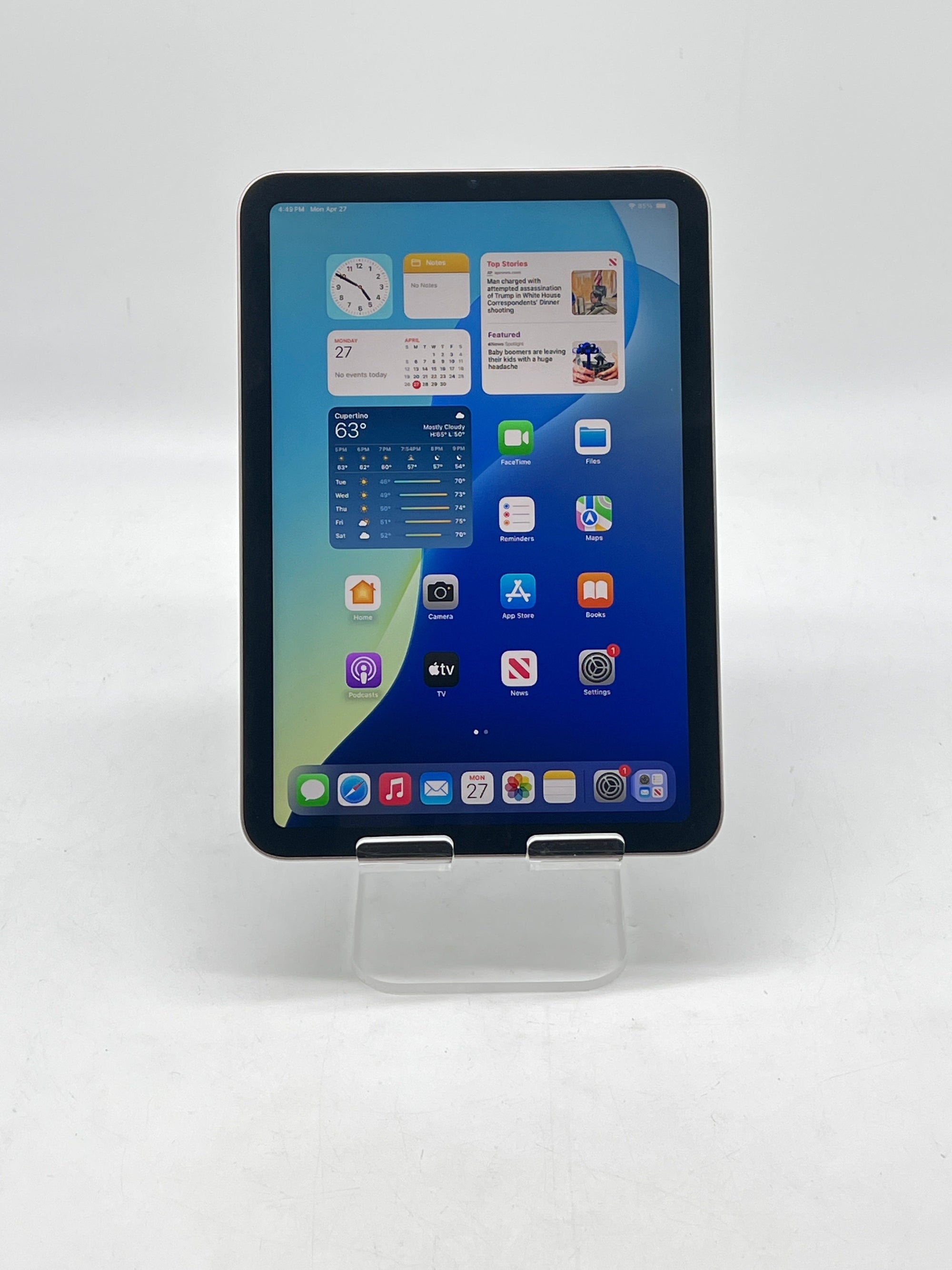 Apple iPad Mini 6th Gen A2567 64GB Wi-Fi 8.3" Gray - Used
