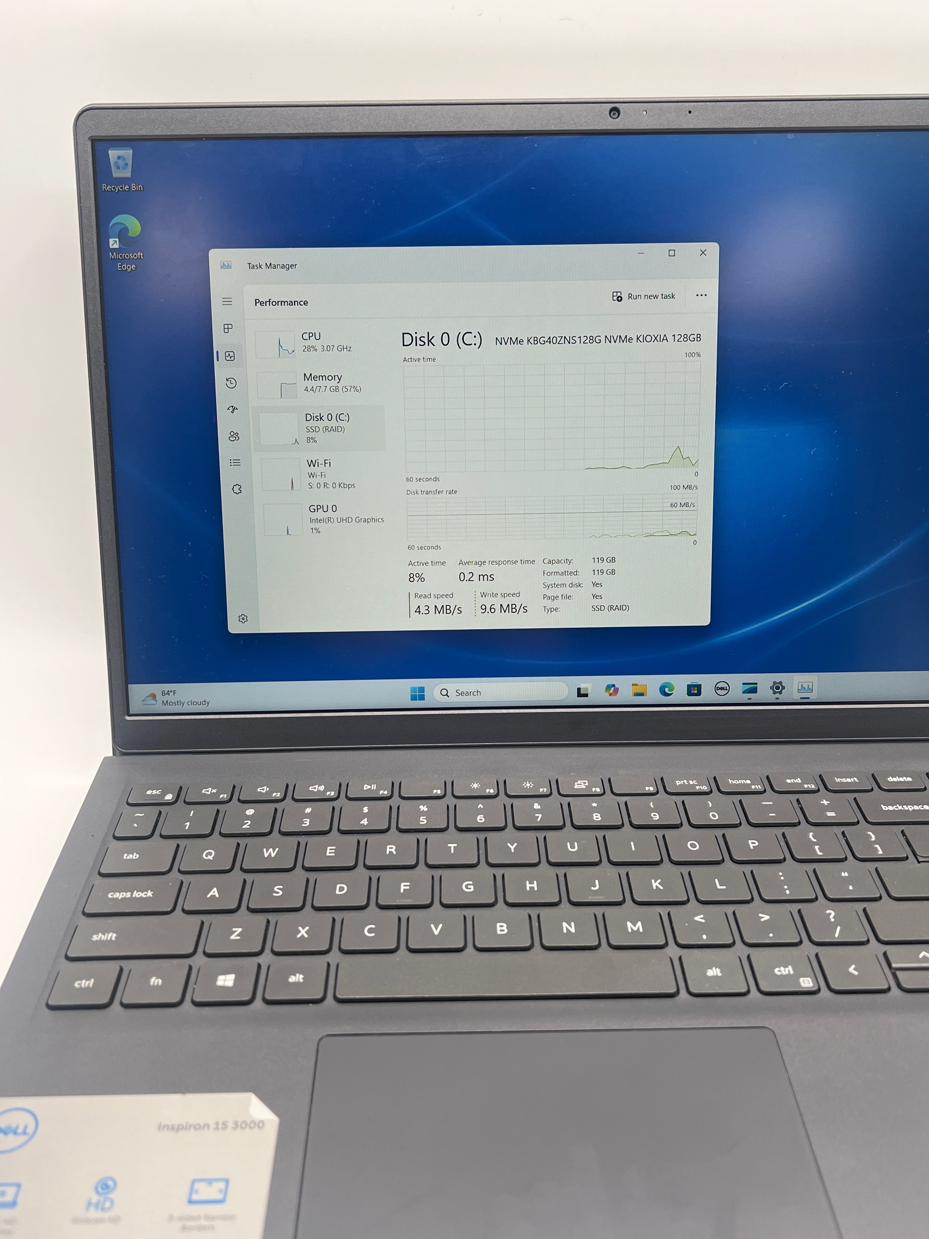 Dell Inspiron 15 3511 i3-1115G4 8GB RAM 128GB SSD - Used