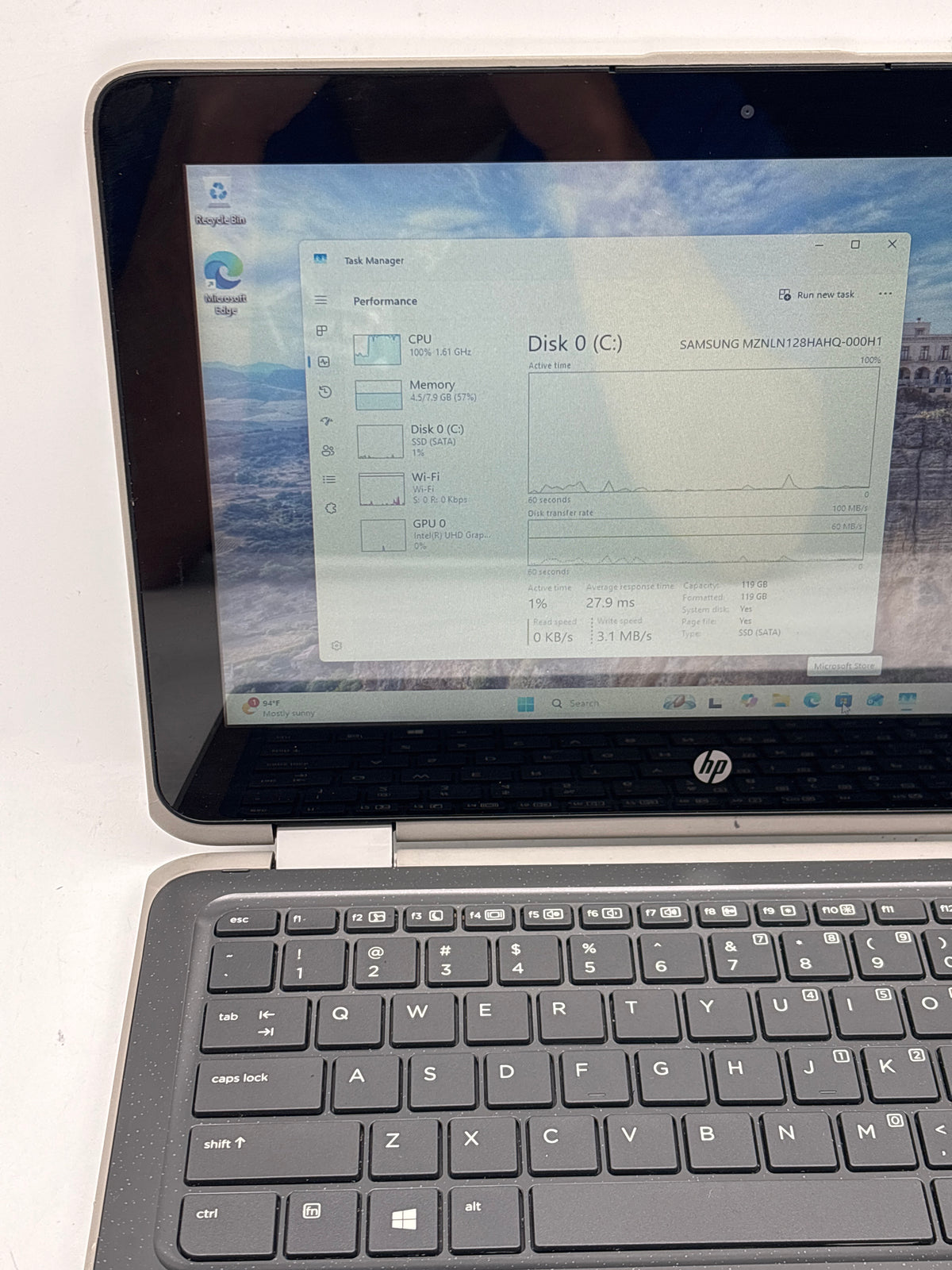 HP ProBook x360 11 G4 EE 11" i5-8200Y 8GB RAM 128GB SSD Gray - Loose Hinge